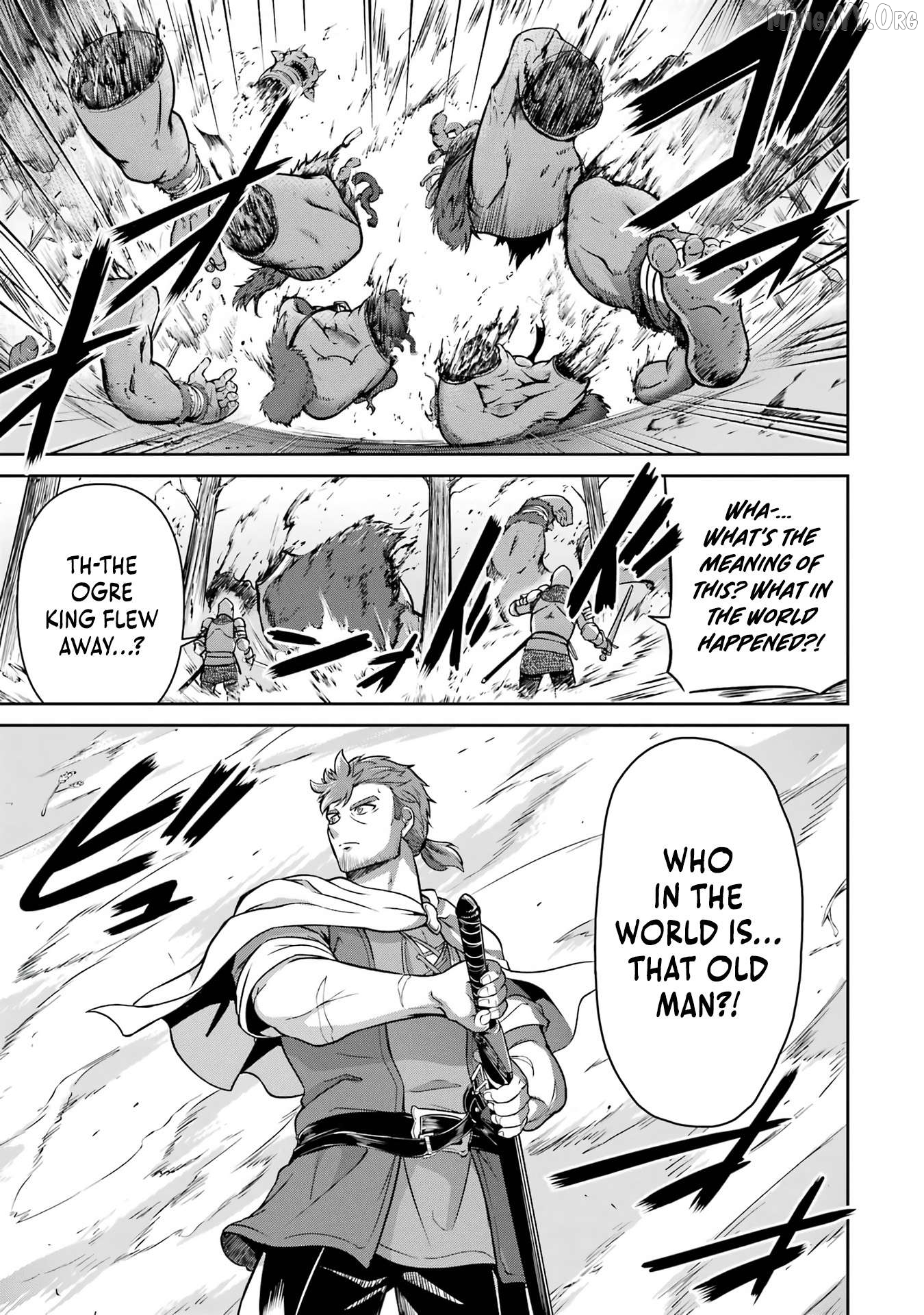 Ossan Boukensha no Okureta Eiyuu-tan - Kansha no Suburi o 1 nichi 1 man Kaishite itara, Kensei ga Deshi-iri Shigan ni Yatte Kita Chapter 1 - page 90
