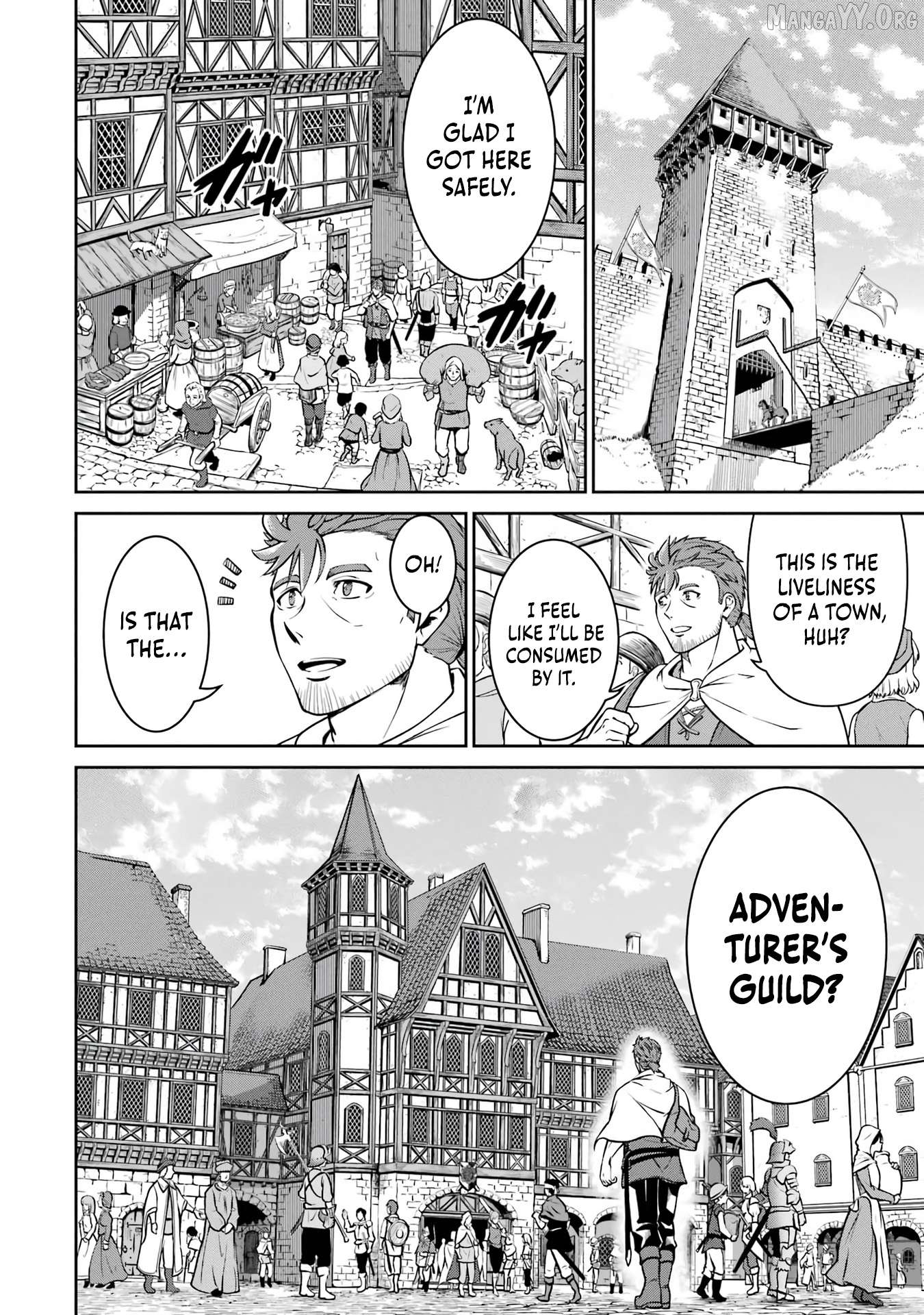 Ossan Boukensha no Okureta Eiyuu-tan - Kansha no Suburi o 1 nichi 1 man Kaishite itara, Kensei ga Deshi-iri Shigan ni Yatte Kita Chapter 1 - page 96