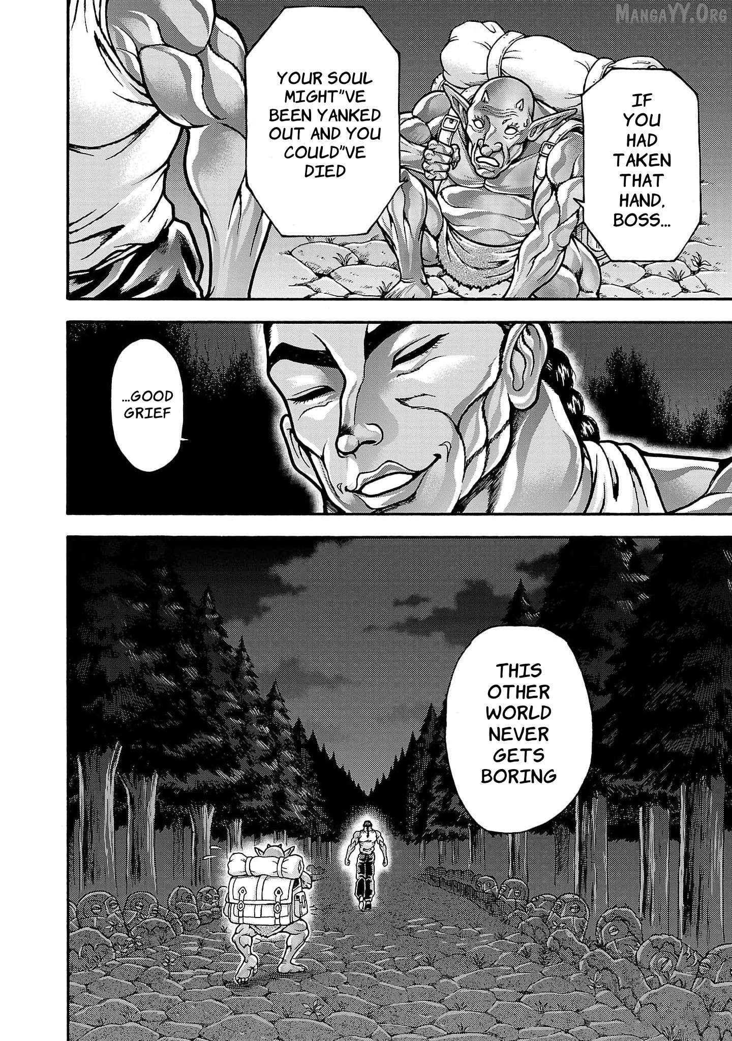 Baki Gaiden – Retsu Kaioh Isekai Tensei Shitemo Ikkō Kamawan! Chapter 61 - page 19