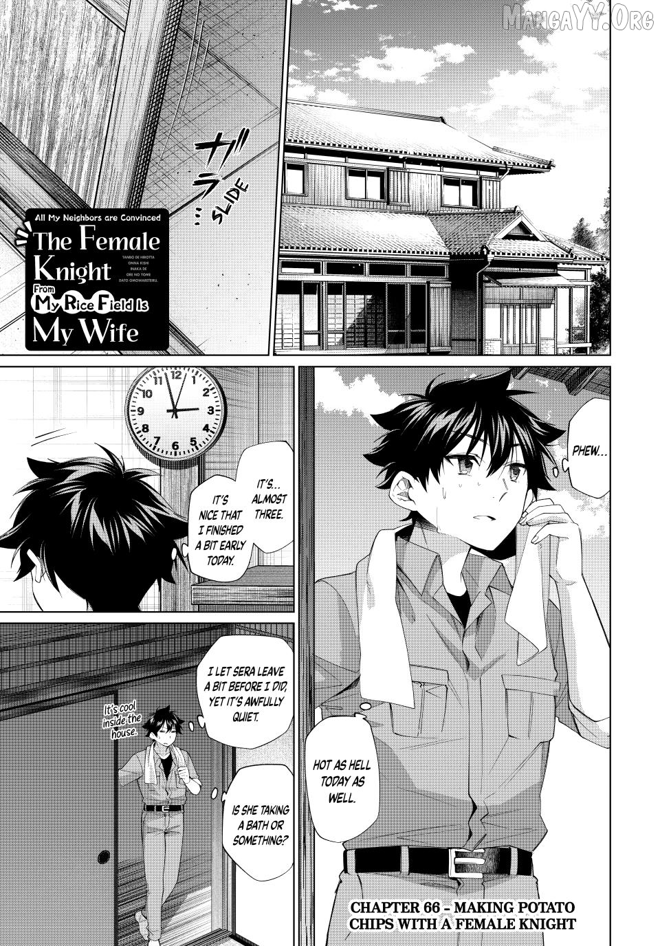All My Neighbors are Convinced the Female Knight from My Rice Field Is My Wife Chapter 66 - page 1