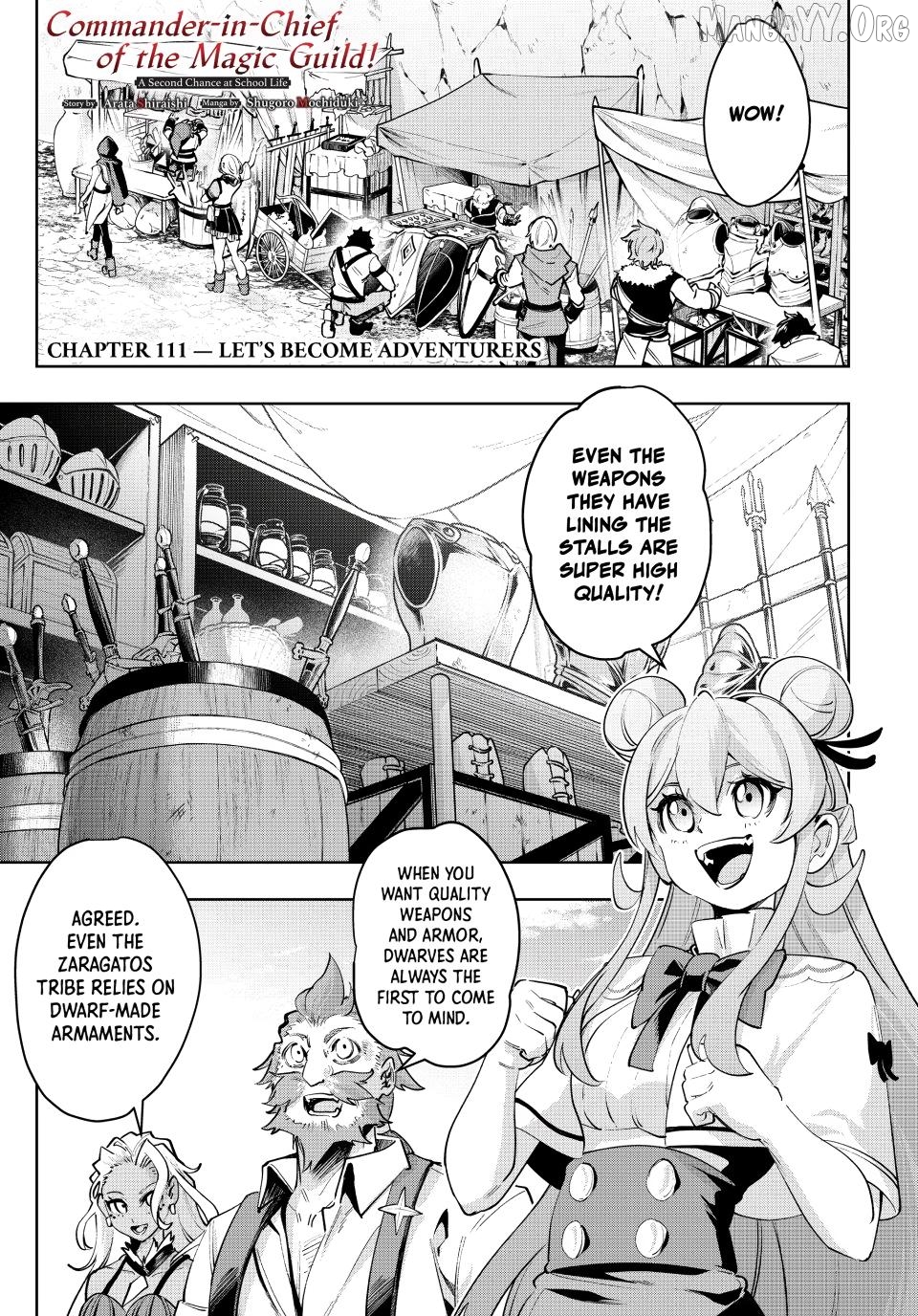 Majutsu Guild Sousui ~Umarekawatte Imasara Yarinaosu Nidome no Gakuin Seikatsu~ Chapter 111 - page 1
