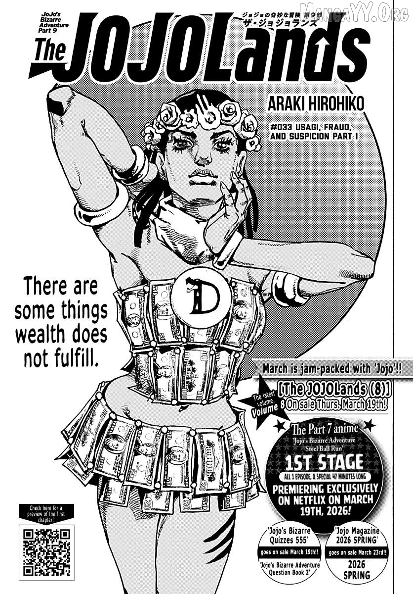 Jojo's Bizarre Adventure Part 9 - The Jojolands Chapter 33 - page 1