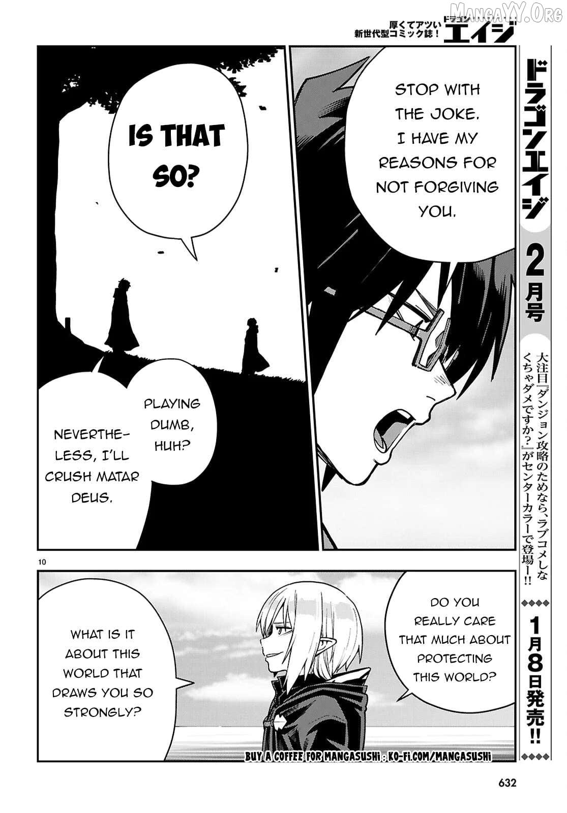 Konjiki no Moji Tsukai - Yuusha Yonin ni Makikomareta Unique Cheat Chapter 125 - page 10