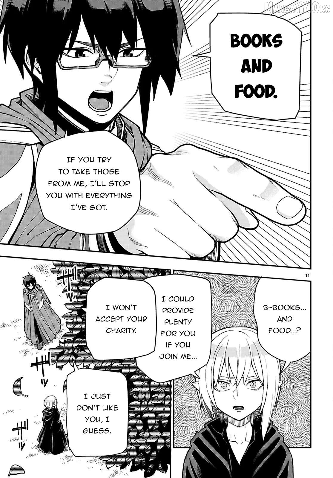 Konjiki no Moji Tsukai - Yuusha Yonin ni Makikomareta Unique Cheat Chapter 125 - page 11
