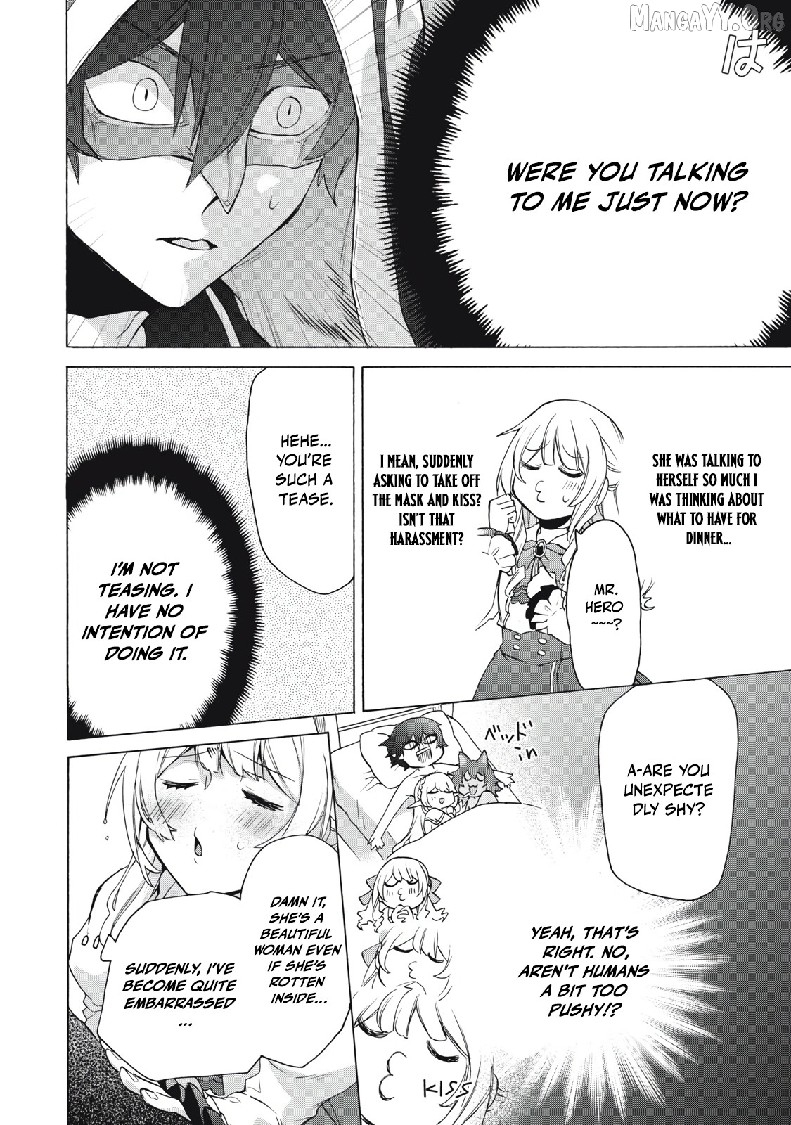 "Kukuku ....... He is the weakest of the Four Heavenly Kings." I was dismissed from my job, but somehow I became the master of a hero and a holy maiden. Chapter 15.2 - page 7