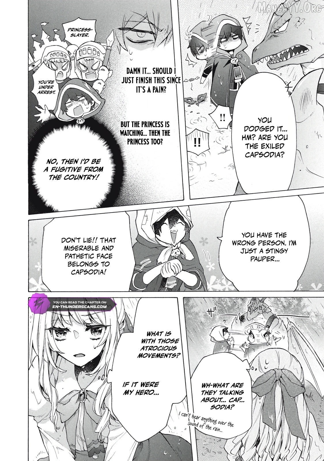 "Kukuku ....... He is the weakest of the Four Heavenly Kings." I was dismissed from my job, but somehow I became the master of a hero and a holy maiden. Chapter 15.3 - page 2