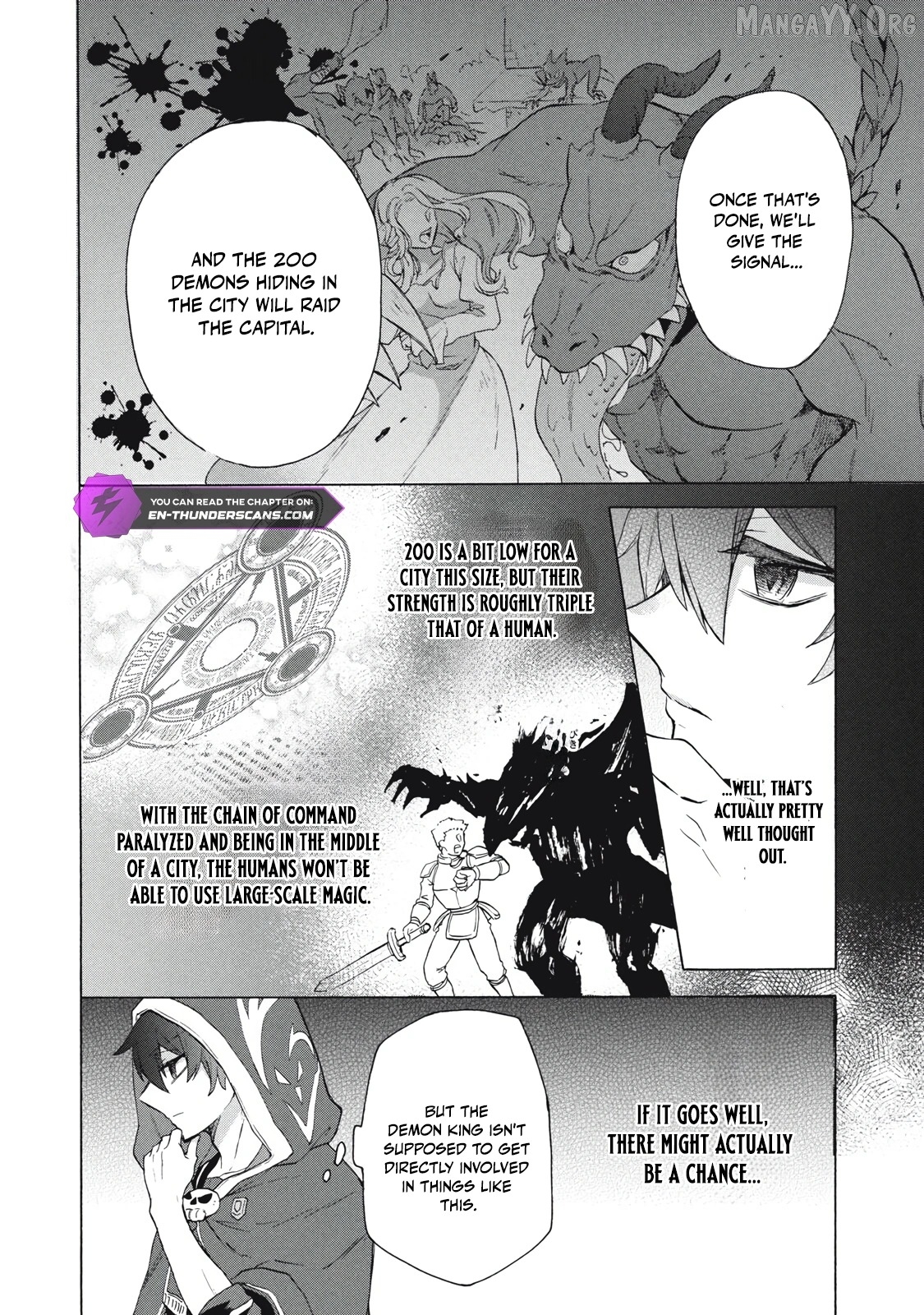 "Kukuku ....... He is the weakest of the Four Heavenly Kings." I was dismissed from my job, but somehow I became the master of a hero and a holy maiden. Chapter 16.2 - page 11