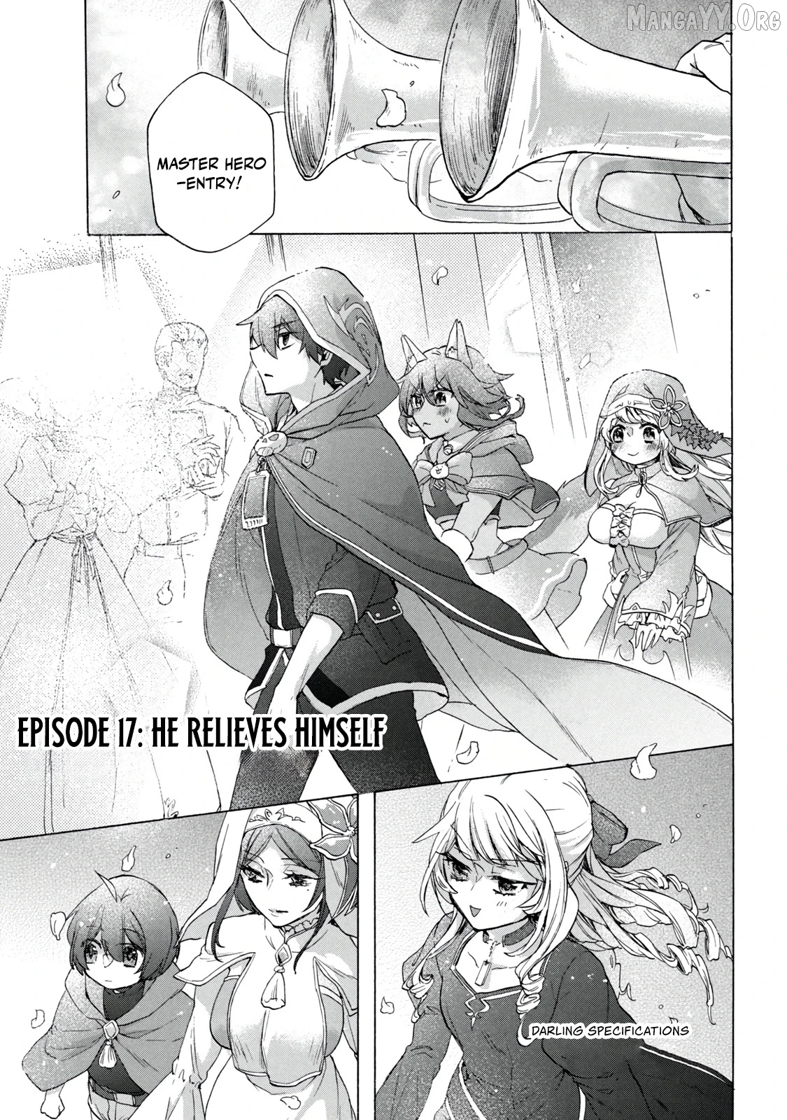 "Kukuku ....... He is the weakest of the Four Heavenly Kings." I was dismissed from my job, but somehow I became the master of a hero and a holy maiden. Chapter 17.1 - page 3