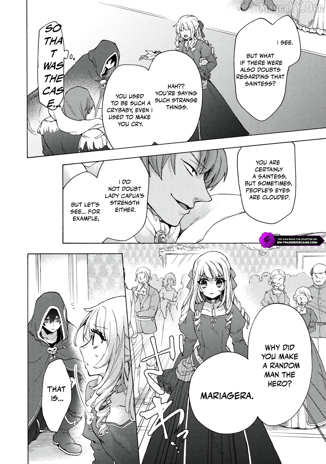 "Kukuku ....... He is the weakest of the Four Heavenly Kings." I was dismissed from my job, but somehow I became the master of a hero and a holy maiden. Chapter 17.1 - page 8