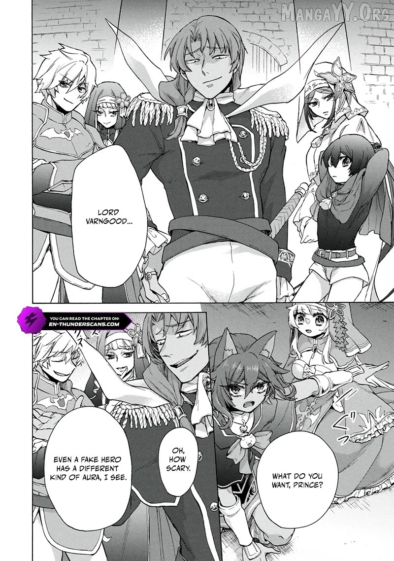 "Kukuku ....... He is the weakest of the Four Heavenly Kings." I was dismissed from my job, but somehow I became the master of a hero and a holy maiden. Chapter 19.2 - page 2