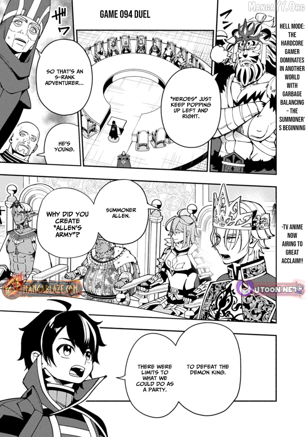 Hell Mode: Yarikomi Suki no Gamer wa Hai Settei no Isekai de Musou Suru Chapter 94.1 - page 1