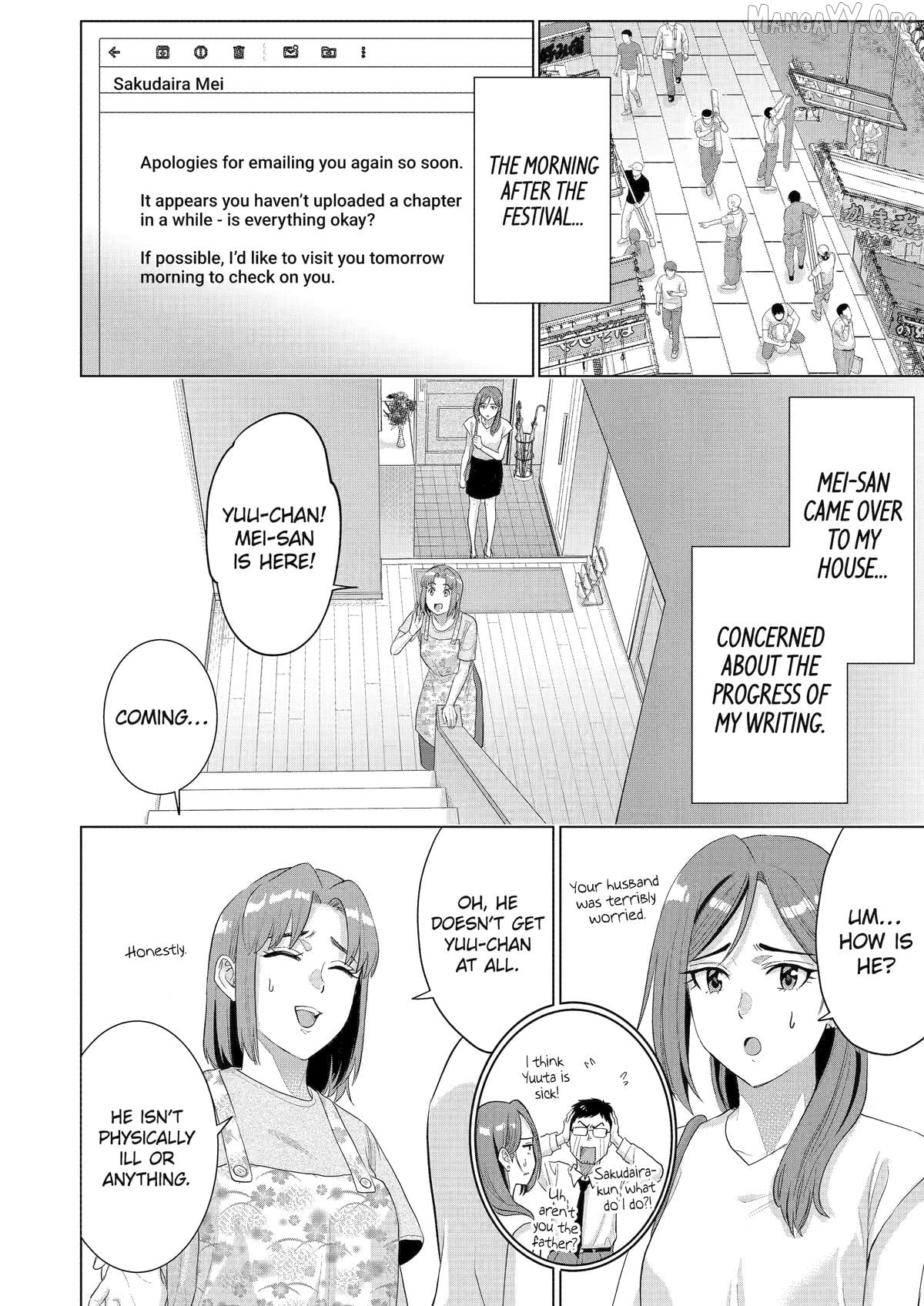 Koukousei WEB Sakka no Mote Seikatsu "Anta ga Kami Sakka na Wakenai desho" to Boku wo Futta Osananajimi ga Koukaishiteru kedo Mou Osoi Chapter 47 - page 2