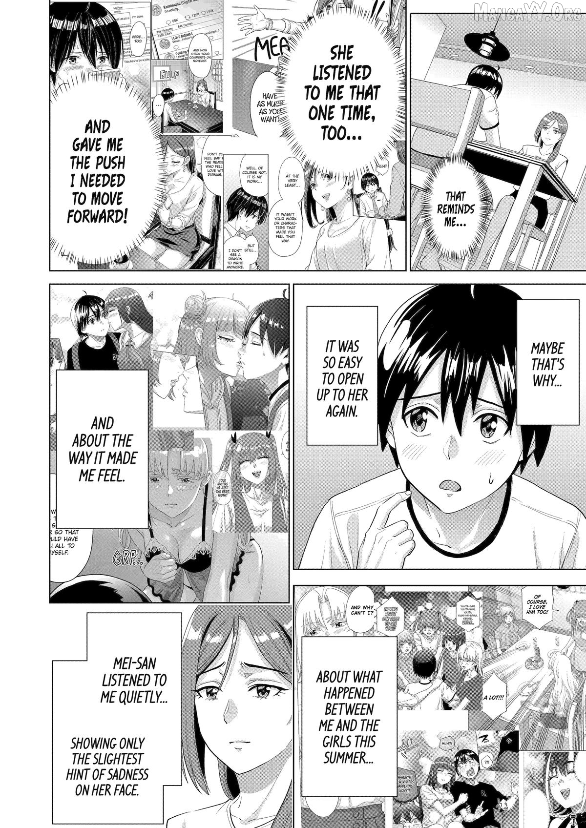 Koukousei WEB Sakka no Mote Seikatsu "Anta ga Kami Sakka na Wakenai desho" to Boku wo Futta Osananajimi ga Koukaishiteru kedo Mou Osoi Chapter 47 - page 8