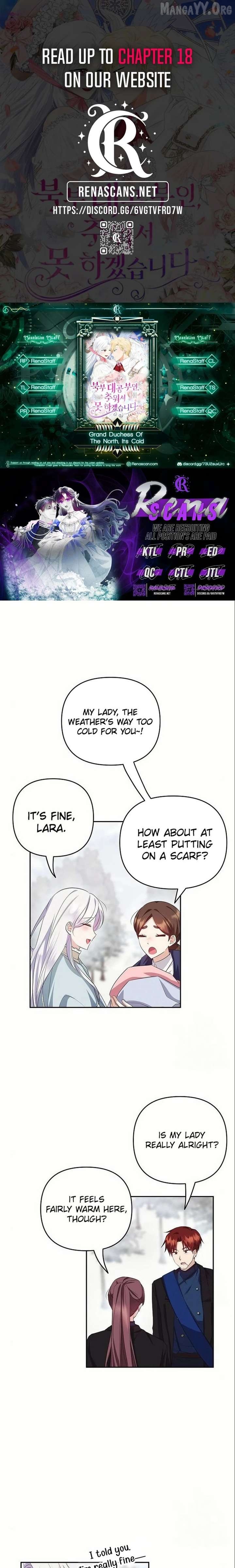 Grand Duke, I Can’t Do It Because It’s Too Cold in The North Chapter 13 - page 1
