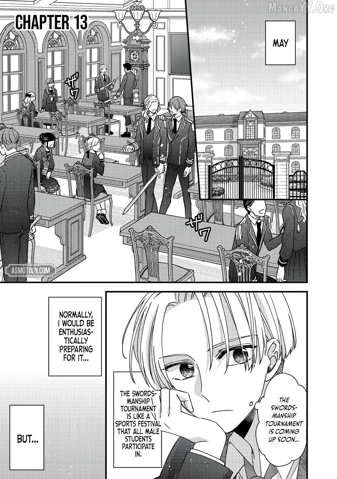 Mob Douzen No Akuyaku Reijou Wa Dansou Shite Kouryaku Taishou No Za O Nerau Chapter 13.1 - page 2
