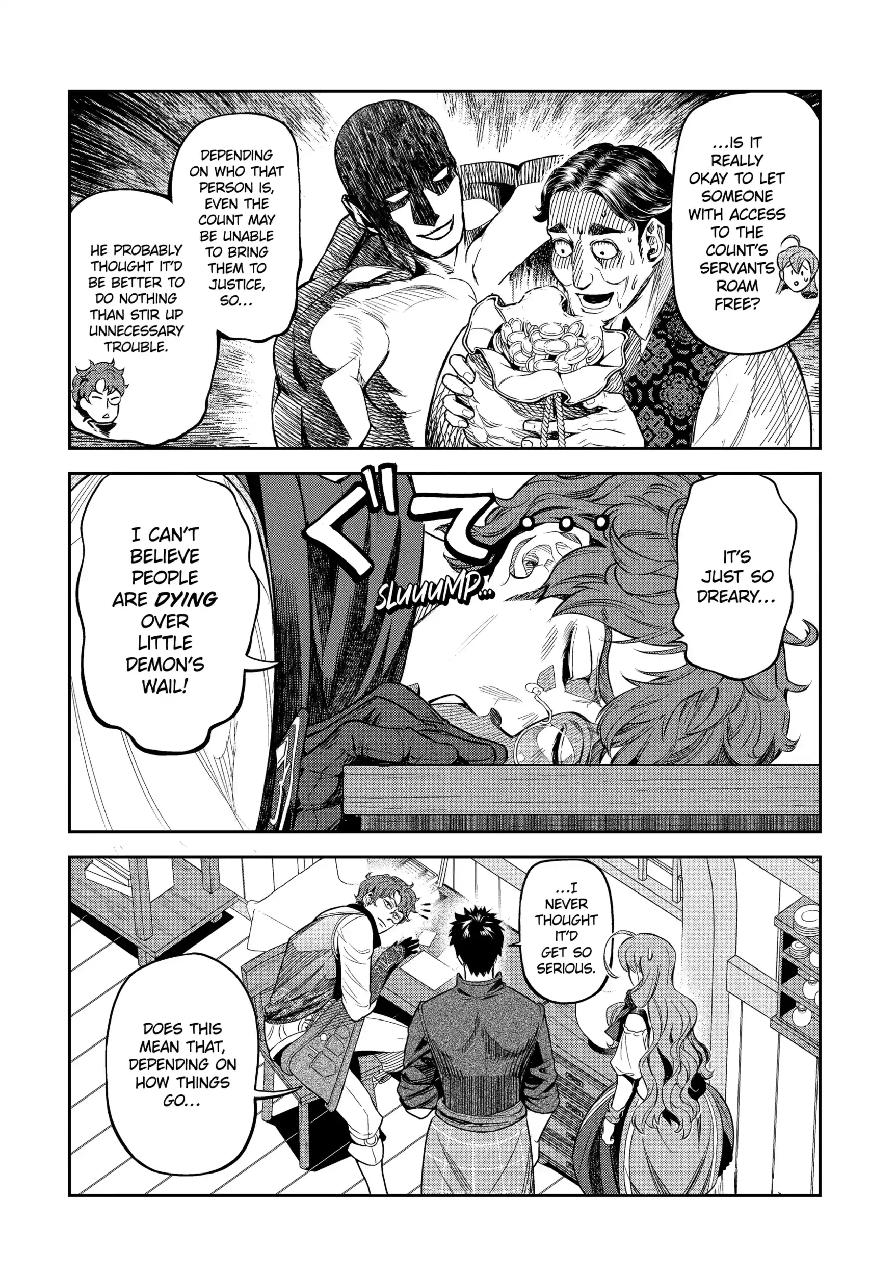 Isekai Toushou no Maken Seisaku Gurashi Chapter 13.4 - page 1