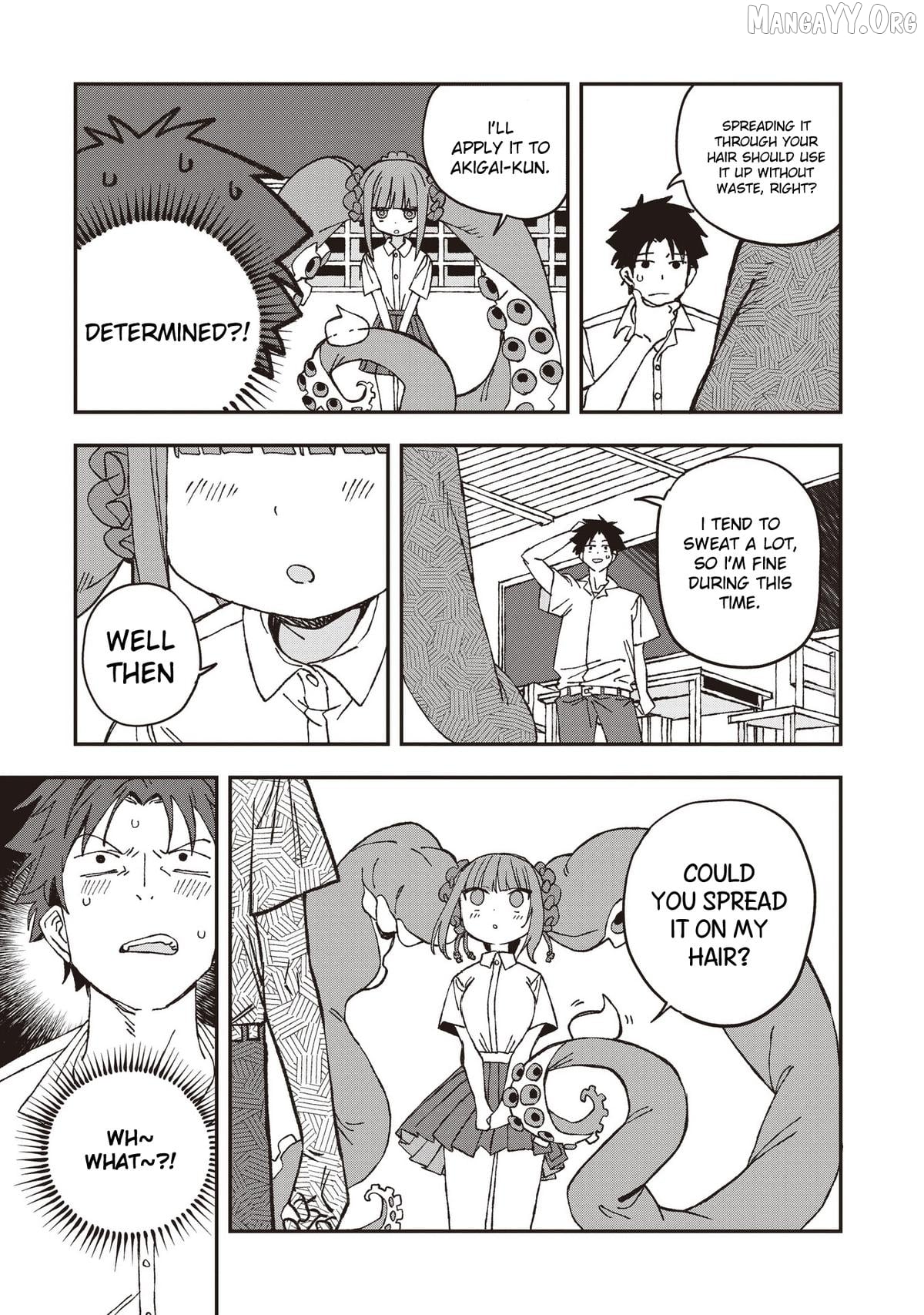 Mizudako-Chan Kara Wa Nigerarenai! Chapter 32 - page 13