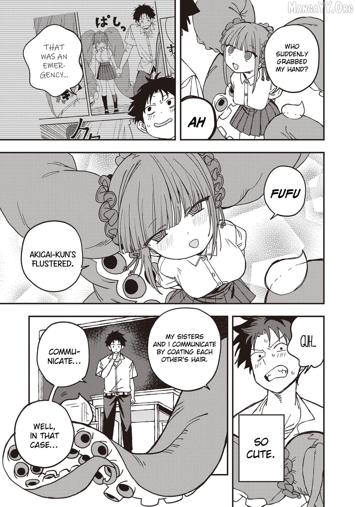 Mizudako-Chan Kara Wa Nigerarenai! Chapter 32 - page 15