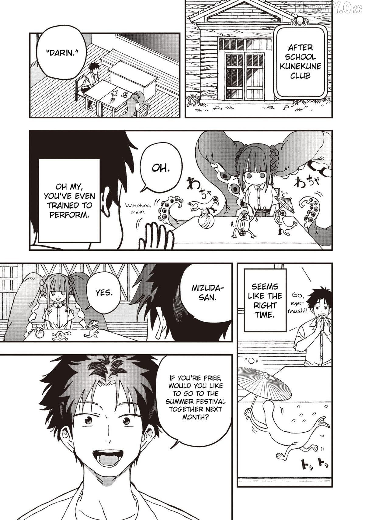 Mizudako-Chan Kara Wa Nigerarenai! Chapter 32 - page 7