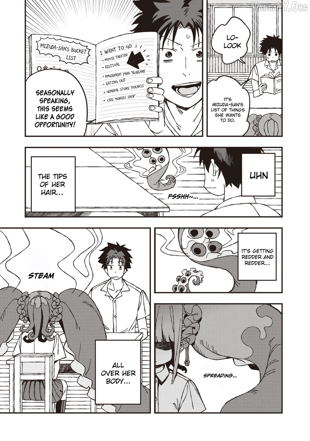 Mizudako-Chan Kara Wa Nigerarenai! Chapter 32 - page 9