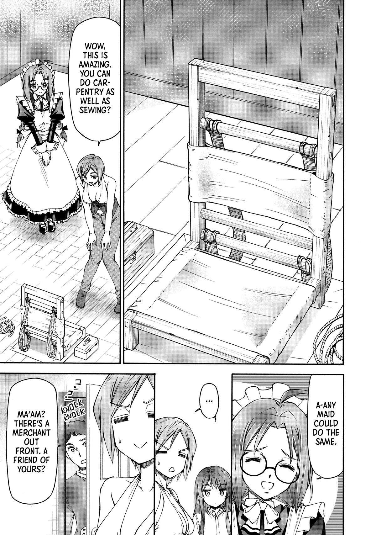 Maid nara Touzen desu. ~Nureginu wo Kiserareta Bannou Maid-san wa Tabi ni Deru Koto ni shimashita.~ Chapter 13 - page 21
