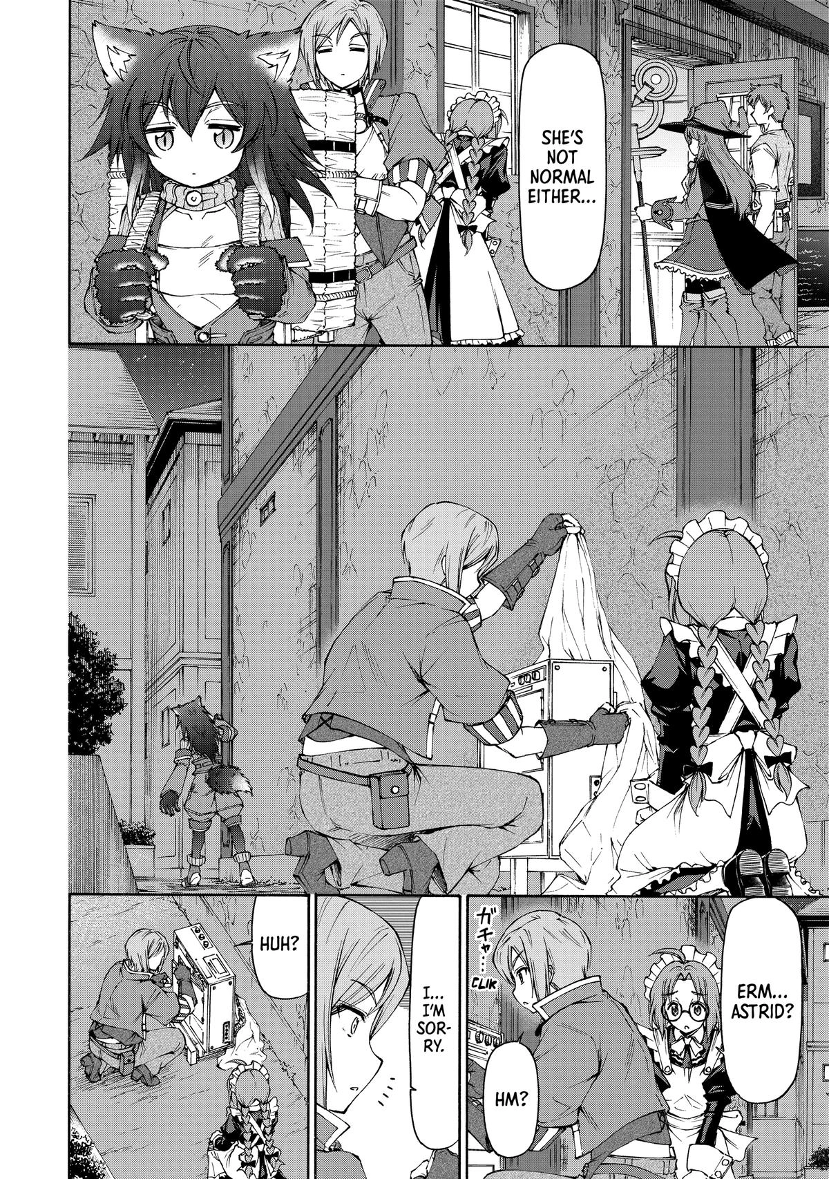 Maid nara Touzen desu. ~Nureginu wo Kiserareta Bannou Maid-san wa Tabi ni Deru Koto ni shimashita.~ Chapter 14 - page 10