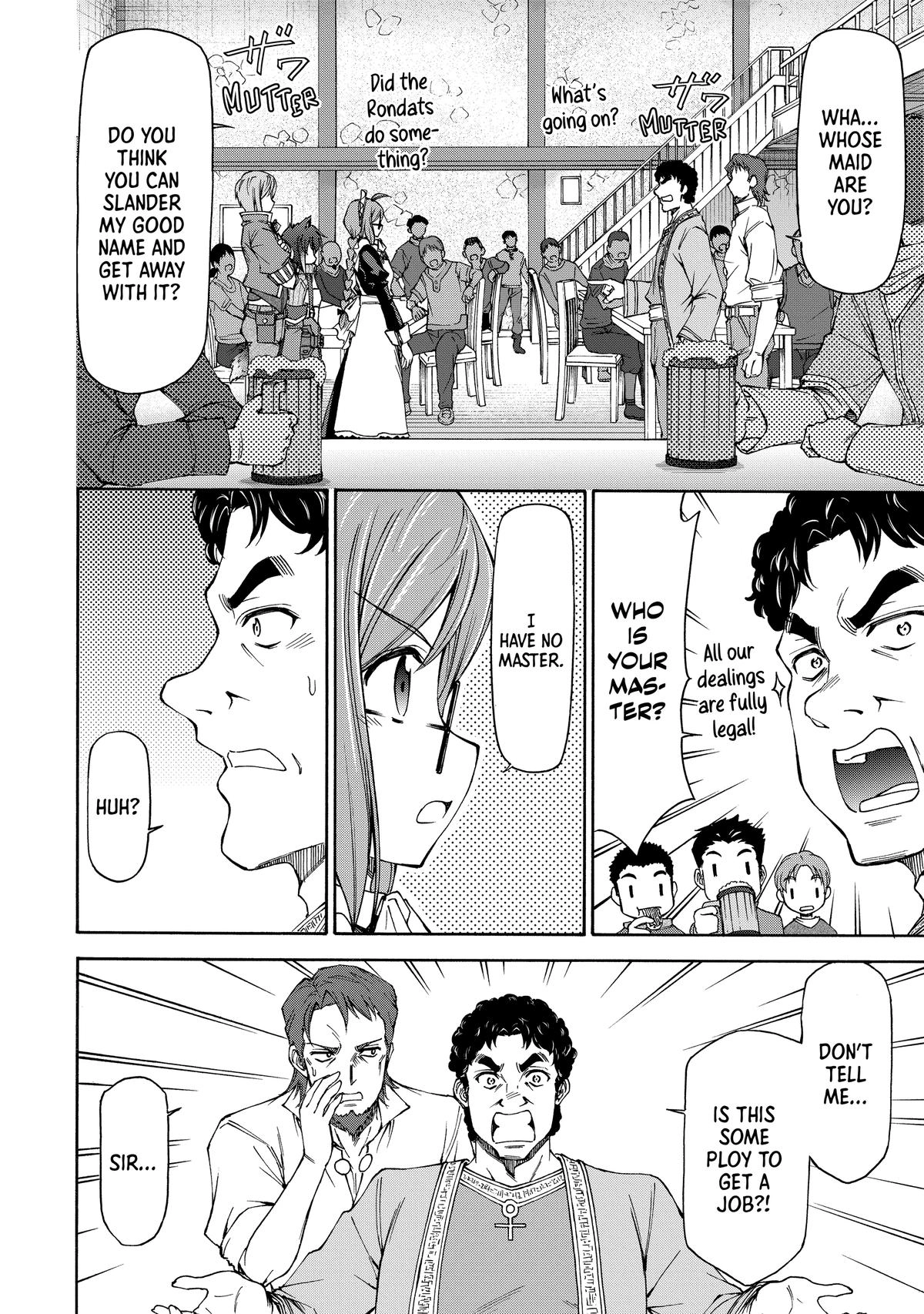 Maid nara Touzen desu. ~Nureginu wo Kiserareta Bannou Maid-san wa Tabi ni Deru Koto ni shimashita.~ Chapter 14 - page 32