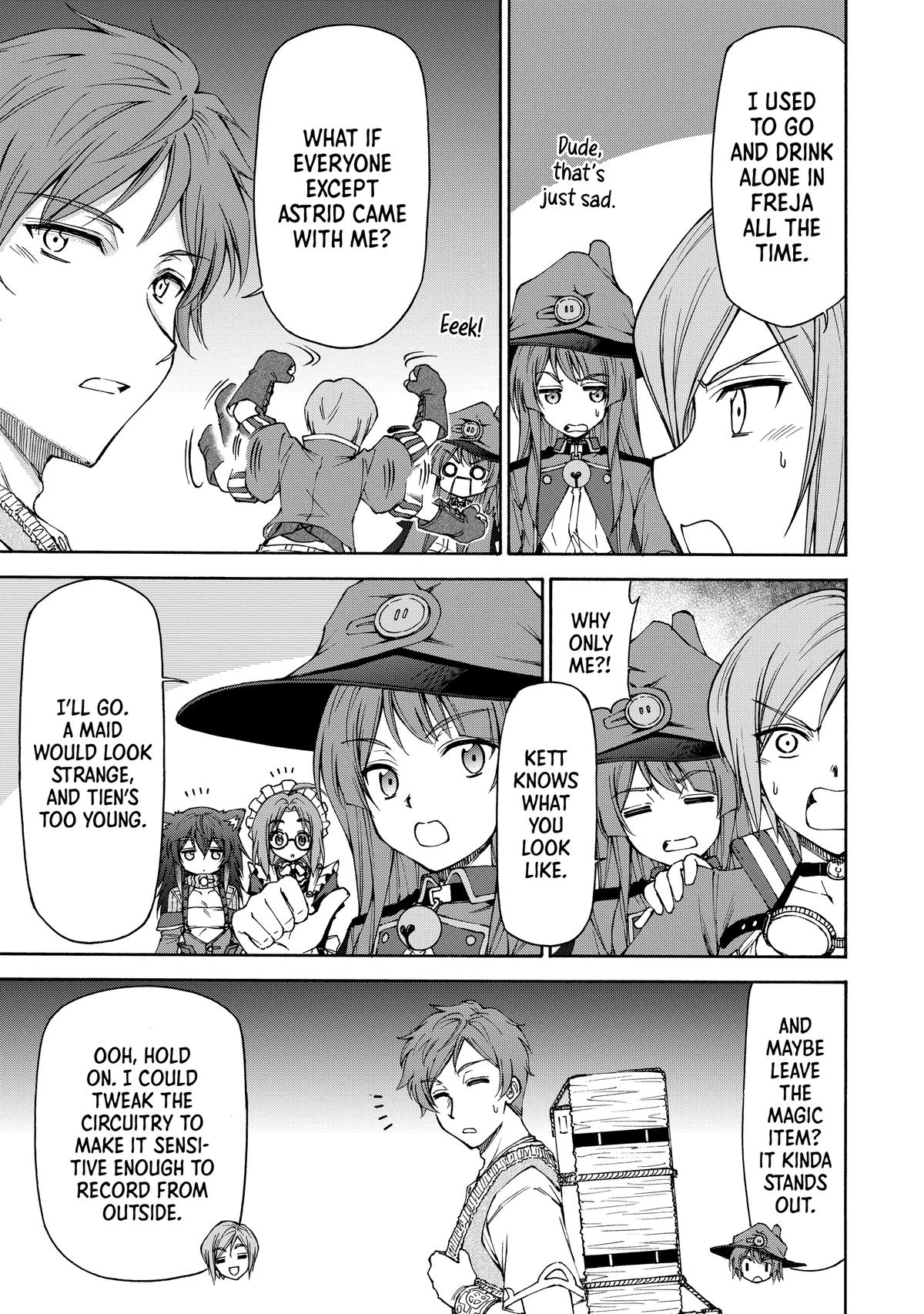 Maid nara Touzen desu. ~Nureginu wo Kiserareta Bannou Maid-san wa Tabi ni Deru Koto ni shimashita.~ Chapter 14 - page 7