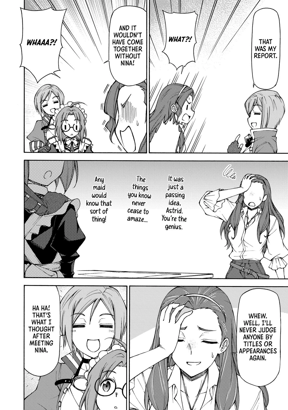 Maid nara Touzen desu. ~Nureginu wo Kiserareta Bannou Maid-san wa Tabi ni Deru Koto ni shimashita.~ Chapter 15 - page 28