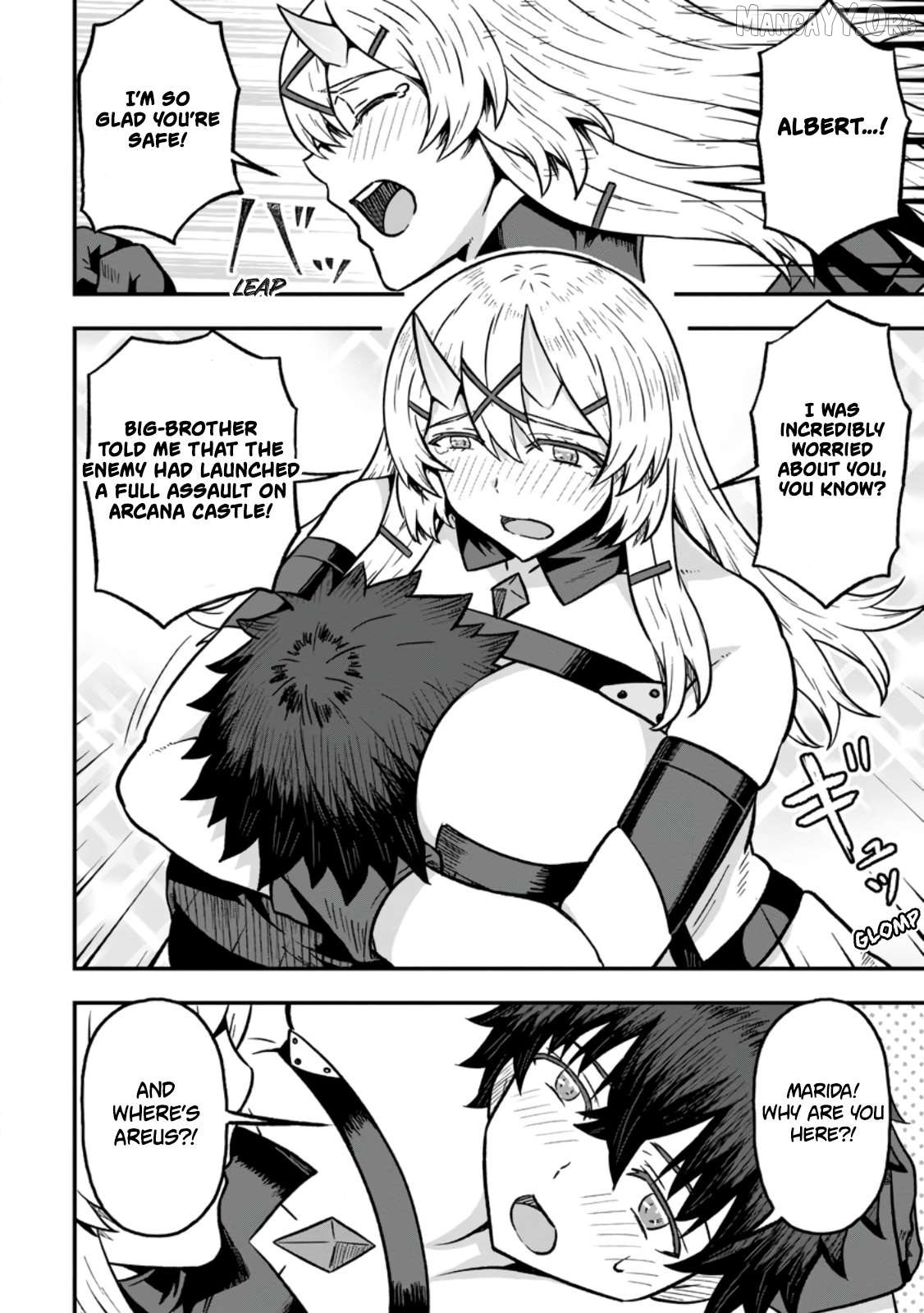 Isekai Saikyou no Yome desu ga, Yoru no Tatakai wa Ore no Hou ga Tsuyoi You desu ~Chiryaku o Ikashite Nariagaru Harem Senki~ Chapter 30 - page 24