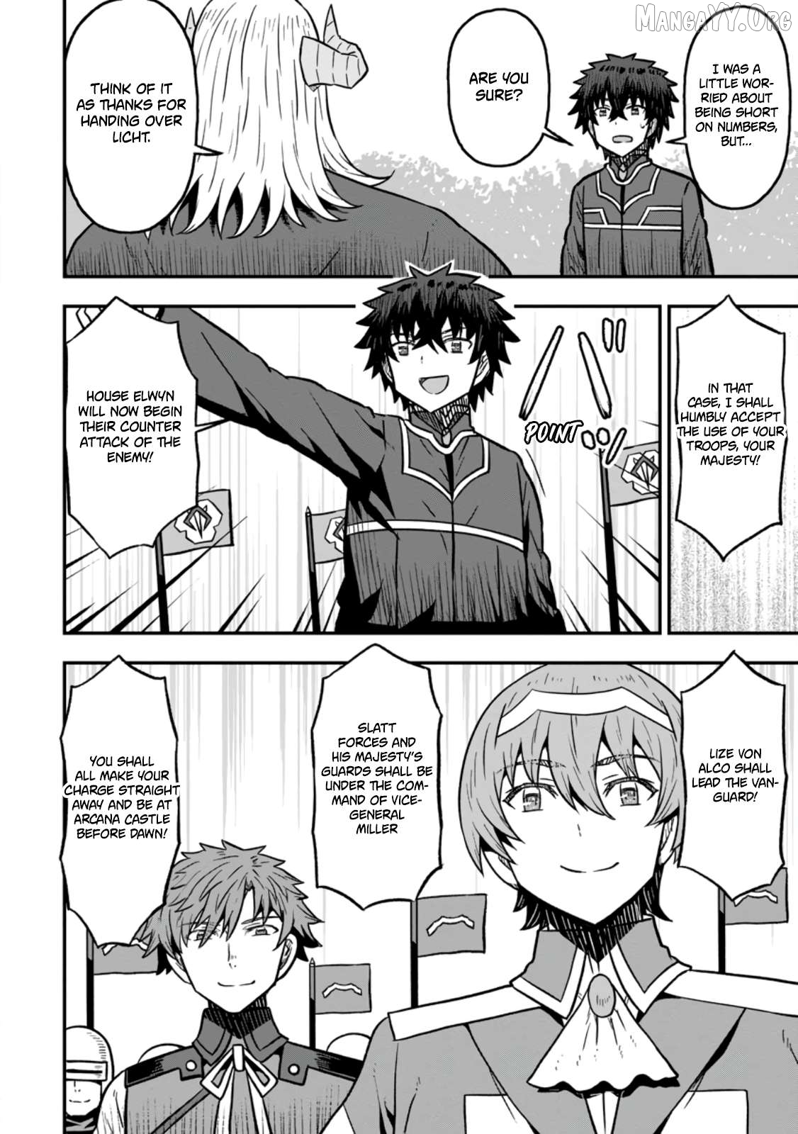 Isekai Saikyou no Yome desu ga, Yoru no Tatakai wa Ore no Hou ga Tsuyoi You desu ~Chiryaku o Ikashite Nariagaru Harem Senki~ Chapter 30 - page 26