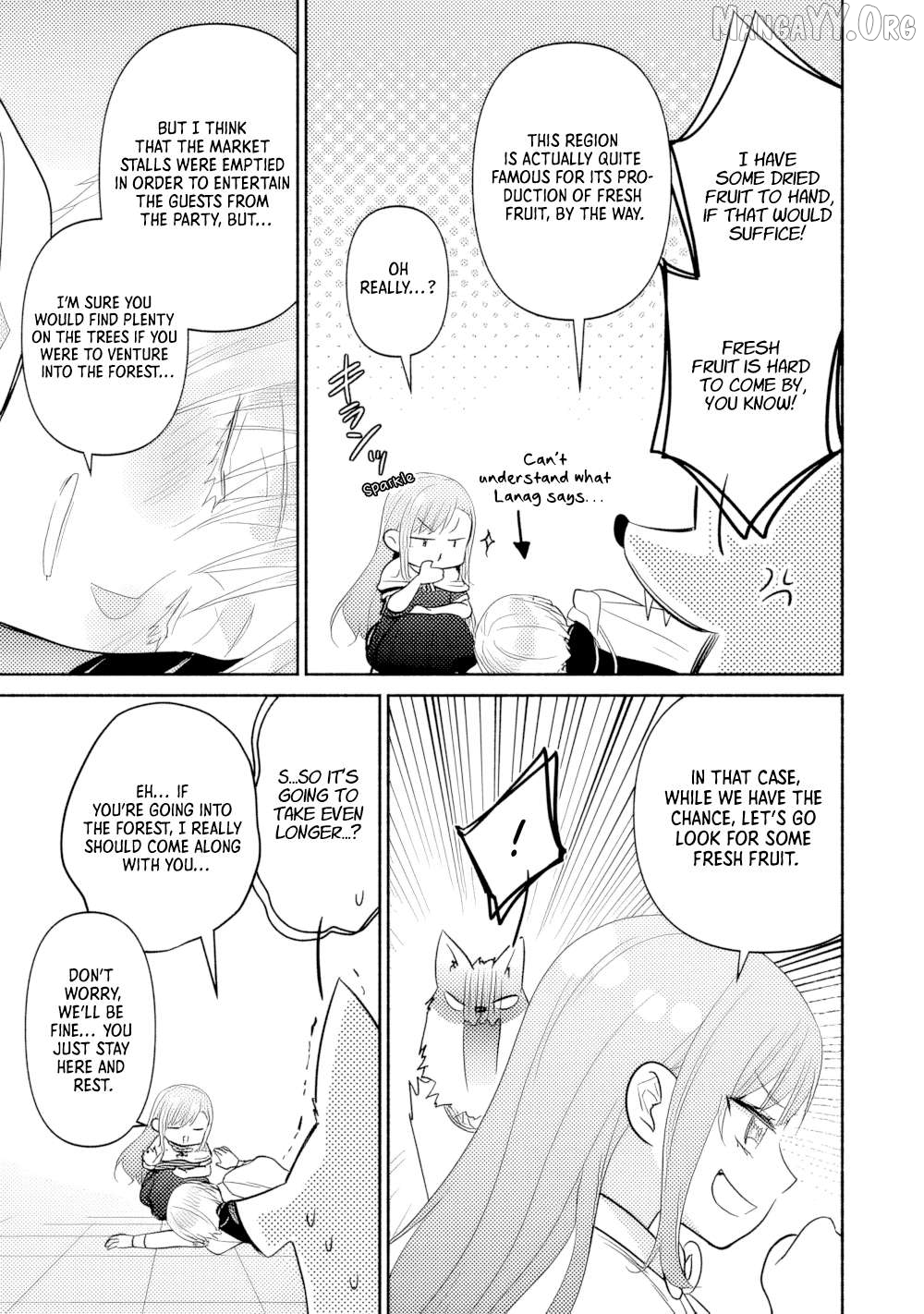 Tensei Youjo. Kamikemono to Ouji to, Saikyou no Ojisan Youhei-dan no Naka de Ikiru. Chapter 32 - page 7