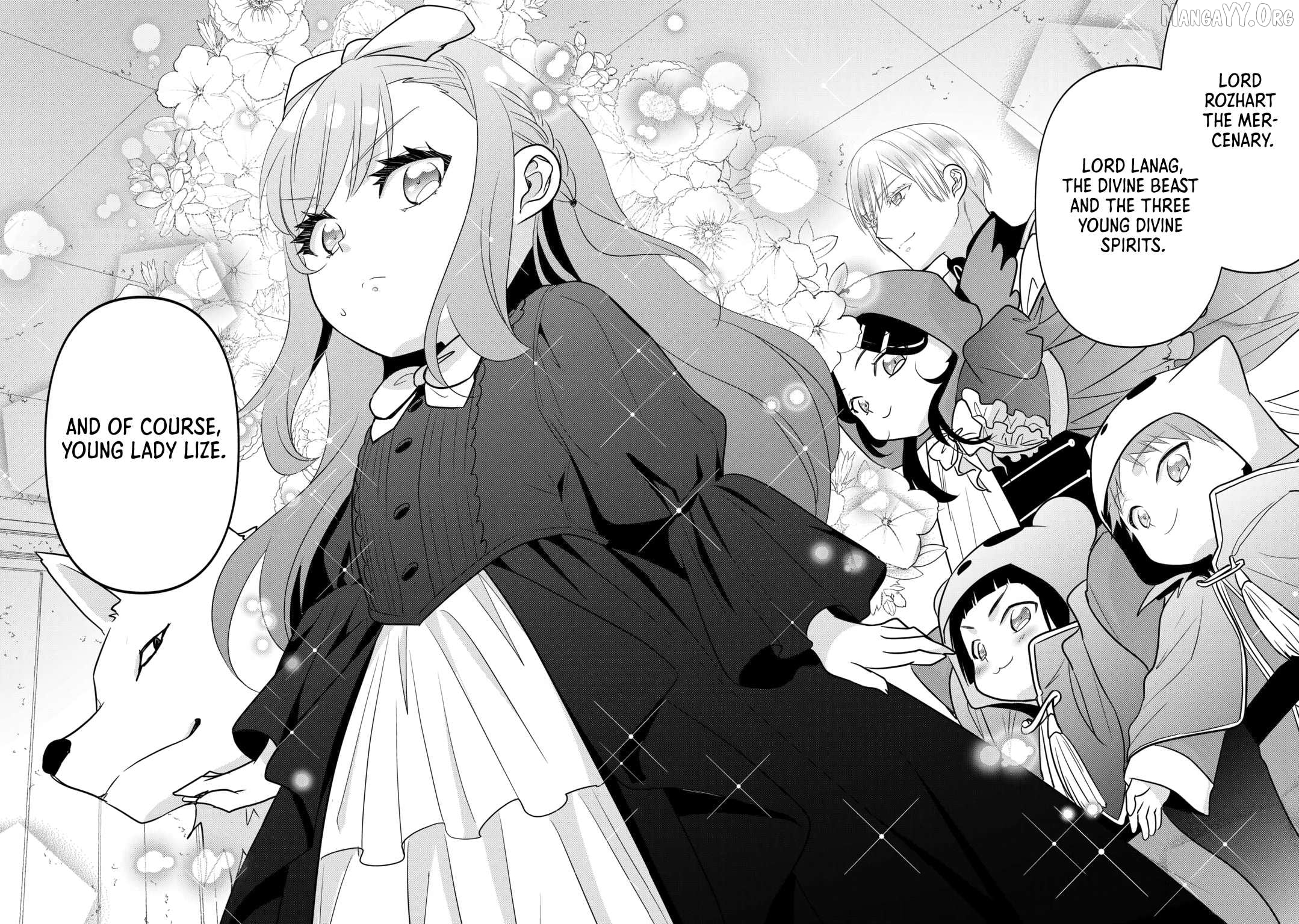 Tensei Youjo. Kamikemono to Ouji to, Saikyou no Ojisan Youhei-dan no Naka de Ikiru. Chapter 33 - page 2