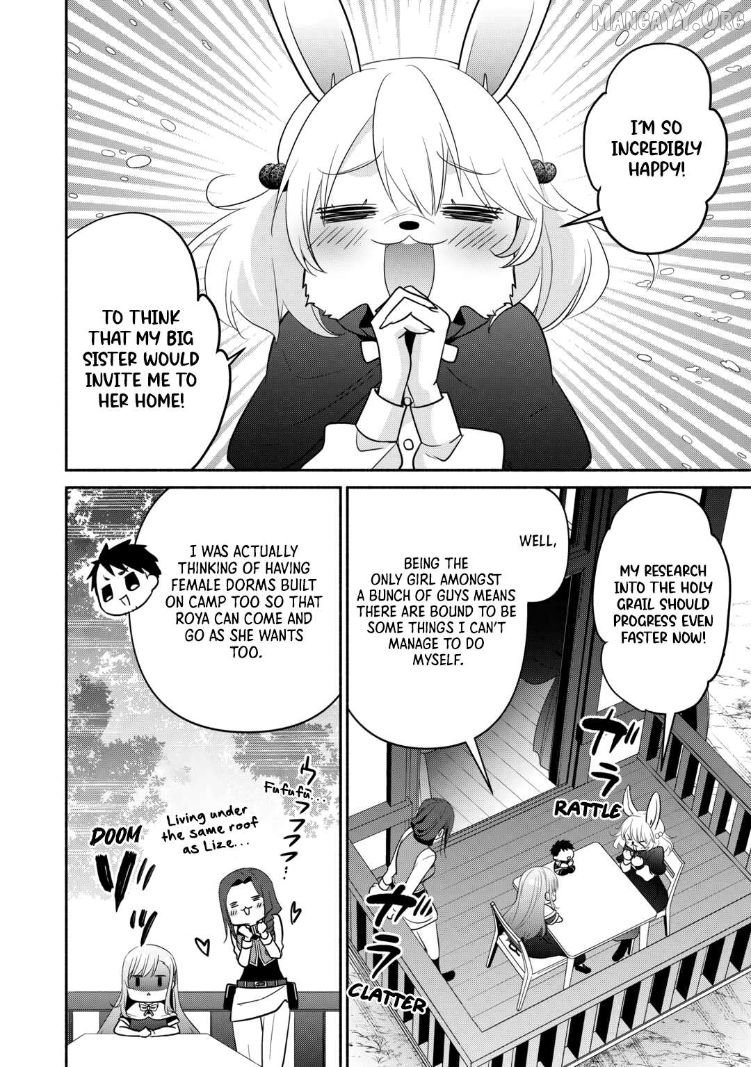 Tensei Youjo. Kamikemono to Ouji to, Saikyou no Ojisan Youhei-dan no Naka de Ikiru. Chapter 33 - page 21