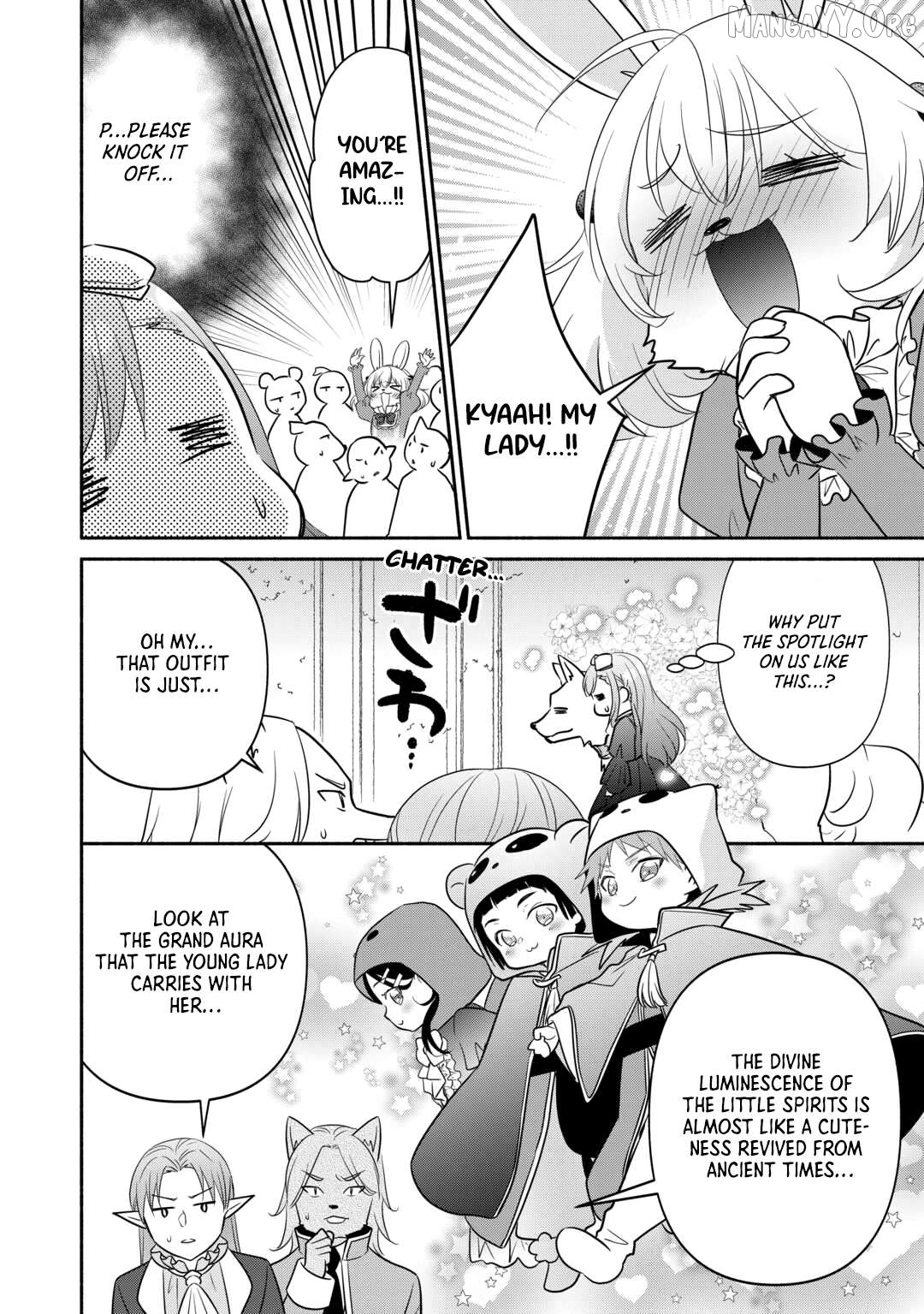 Tensei Youjo. Kamikemono to Ouji to, Saikyou no Ojisan Youhei-dan no Naka de Ikiru. Chapter 33 - page 3