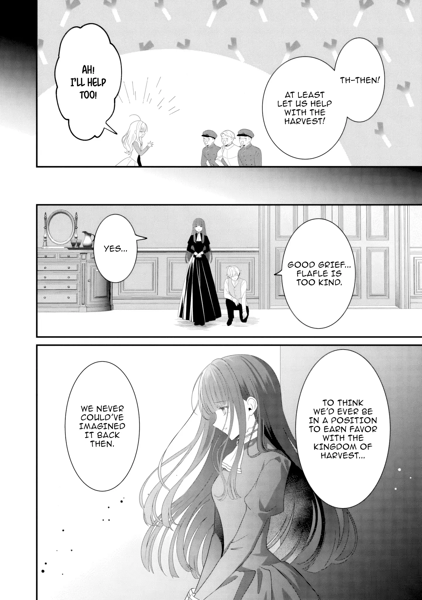 Tsuihou Seijo no Doronko Nouen Seikatsu: Itsunomanika Ringoku wo Sukutte Shimaimashita Chapter 10 - page 12