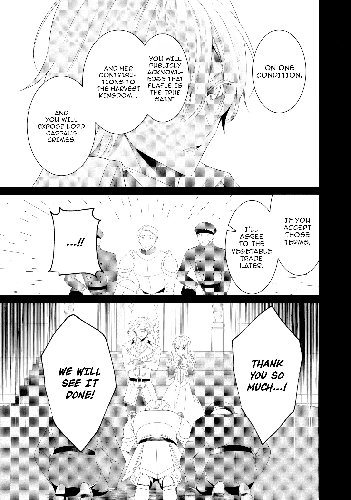 Tsuihou Seijo no Doronko Nouen Seikatsu: Itsunomanika Ringoku wo Sukutte Shimaimashita Chapter 10 - page 7