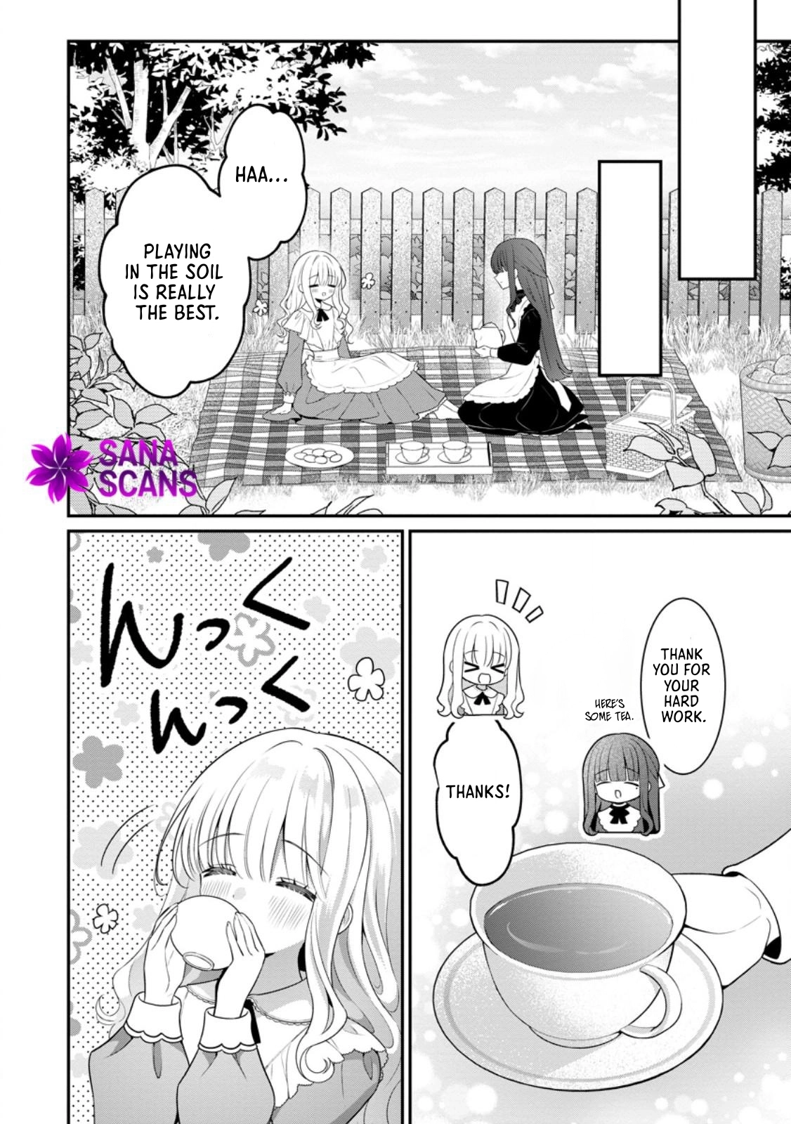 Tsuihou Seijo no Doronko Nouen Seikatsu: Itsunomanika Ringoku wo Sukutte Shimaimashita Chapter 15 - page 4