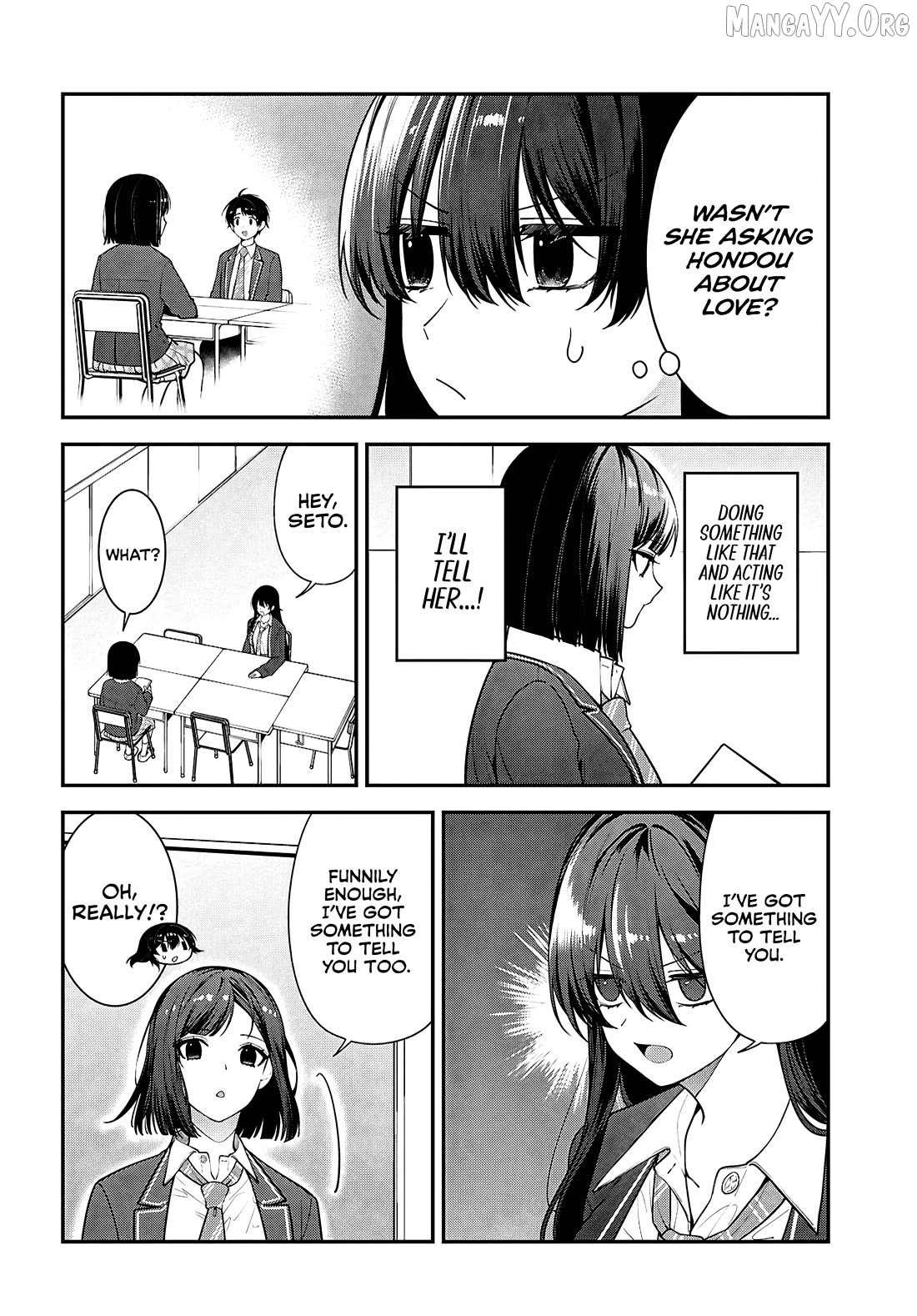 The Yankee Shimizu-san Sitting Next to Me Has Dyed Her Hair Black Chapter 13 - page 2