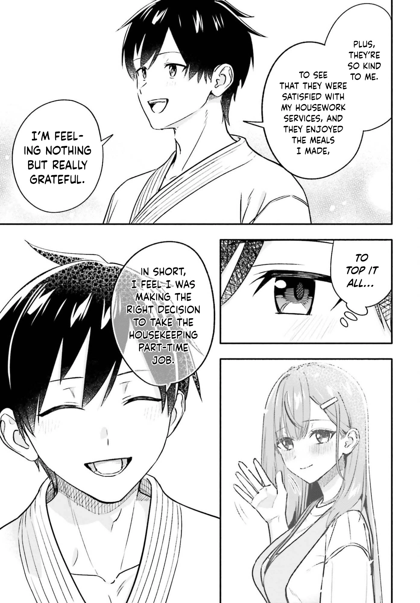 Kaji daikou no arubaito wo hajimetara gakuen ichi no bishoujo no kazoku ni kiniirarechaimashita. Chapter 12 - page 17