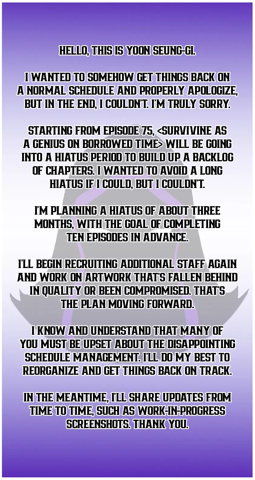 Surviving as a Genius on Borrowed Time Chapter 75.5 - page 1