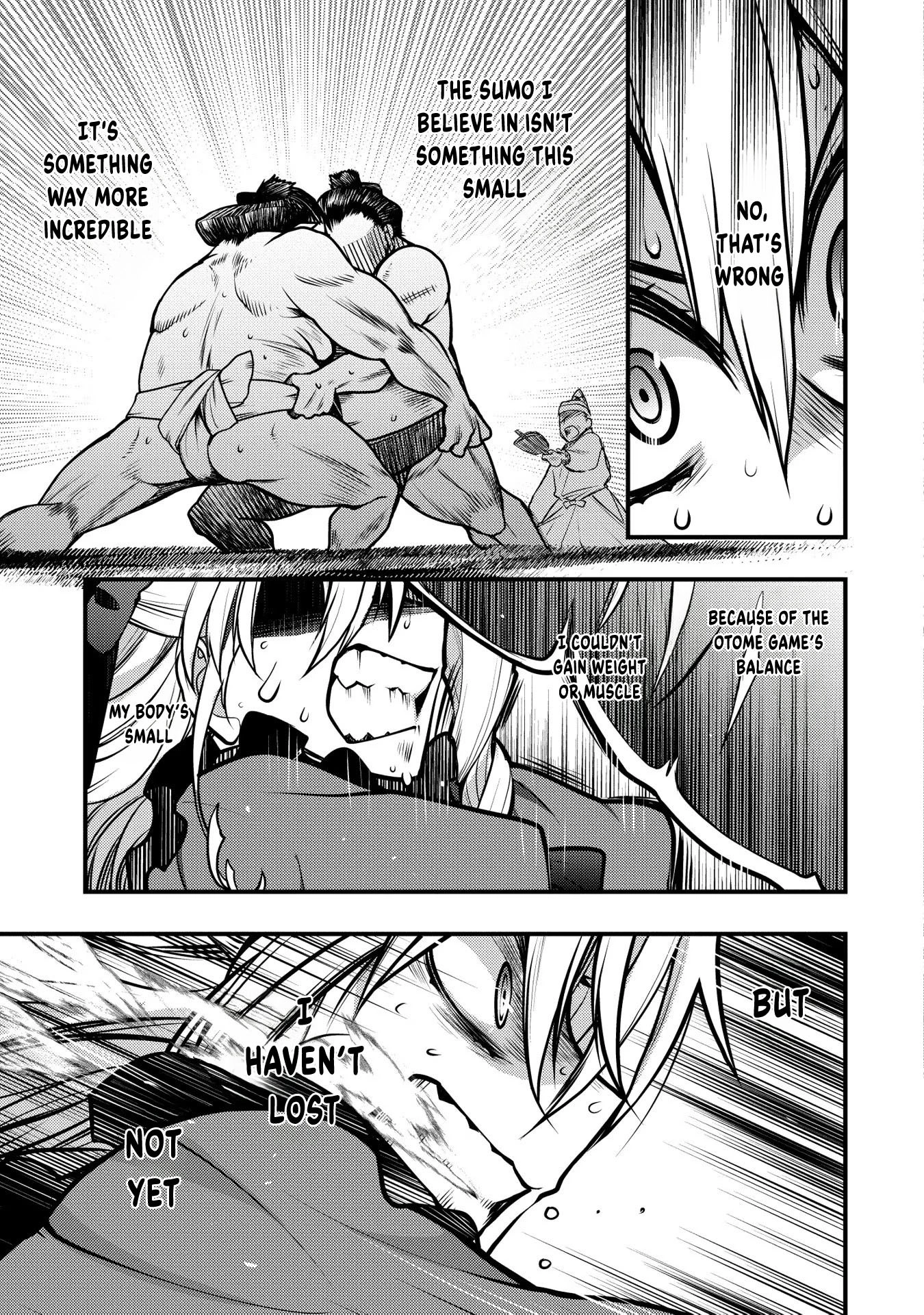 Oozumou Reijou ~Seijo ni Hirateuchi wo Kuratta Shunkan Sumou Budatta Zense wo Omoidashita Akuyaku Reijou no Watashi wa sute Neko Ouji ni Chanko wo Furumaitai Haadosukoidosukoi~ Chapter 14 - page 10