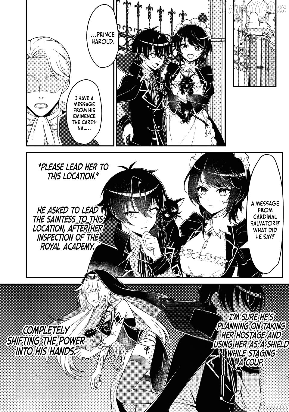 Munou no Akudou Ouji wa Ikinokoritai ~Ren'ai RPG no Akuyaku Mob ni Tensei Shita kedo, Gensaku Mushi shite Saikyou o Mezasu~ Chapter 14.3 - page 2