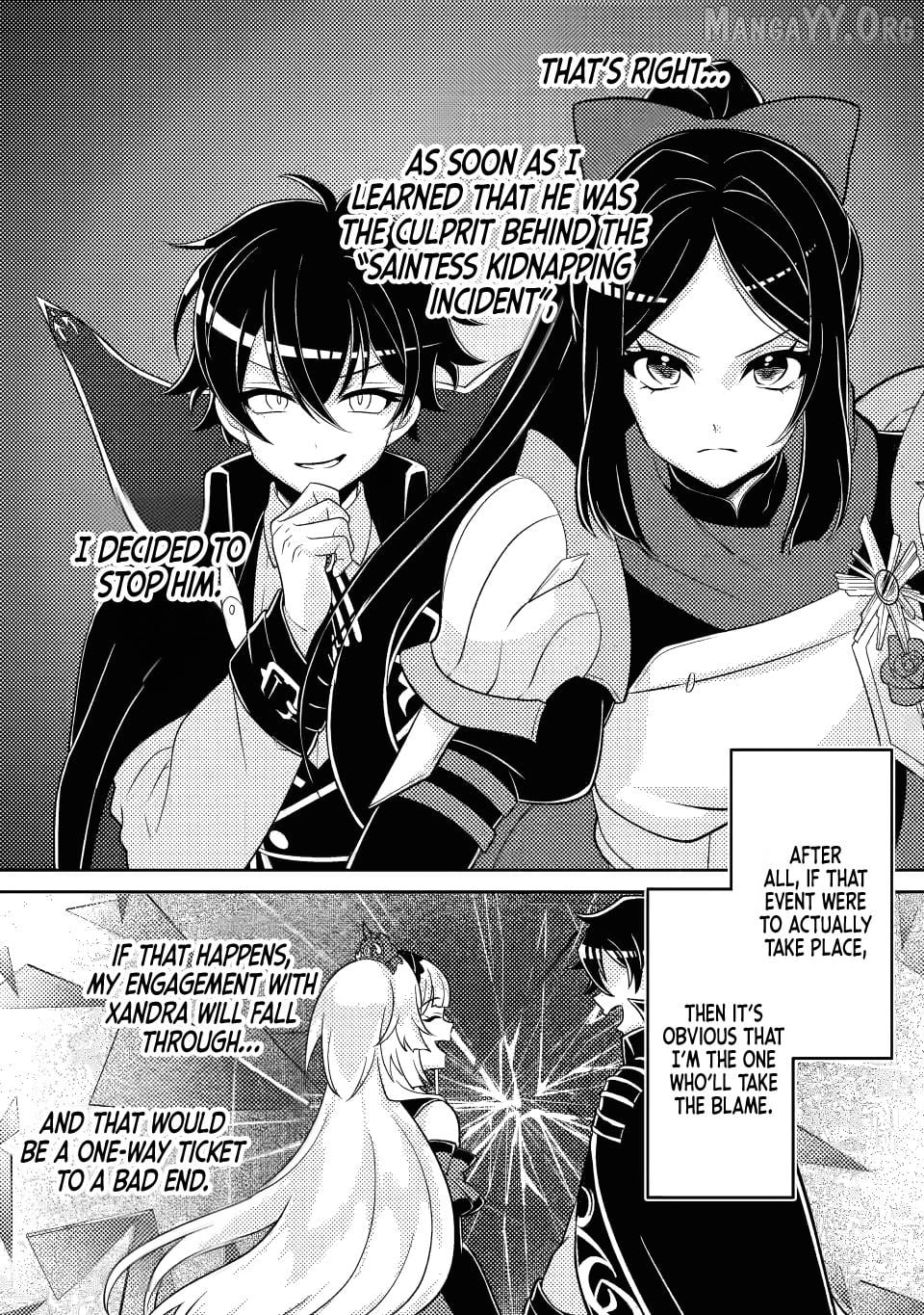 Munou no Akudou Ouji wa Ikinokoritai ~Ren'ai RPG no Akuyaku Mob ni Tensei Shita kedo, Gensaku Mushi shite Saikyou o Mezasu~ Chapter 15.1 - page 3