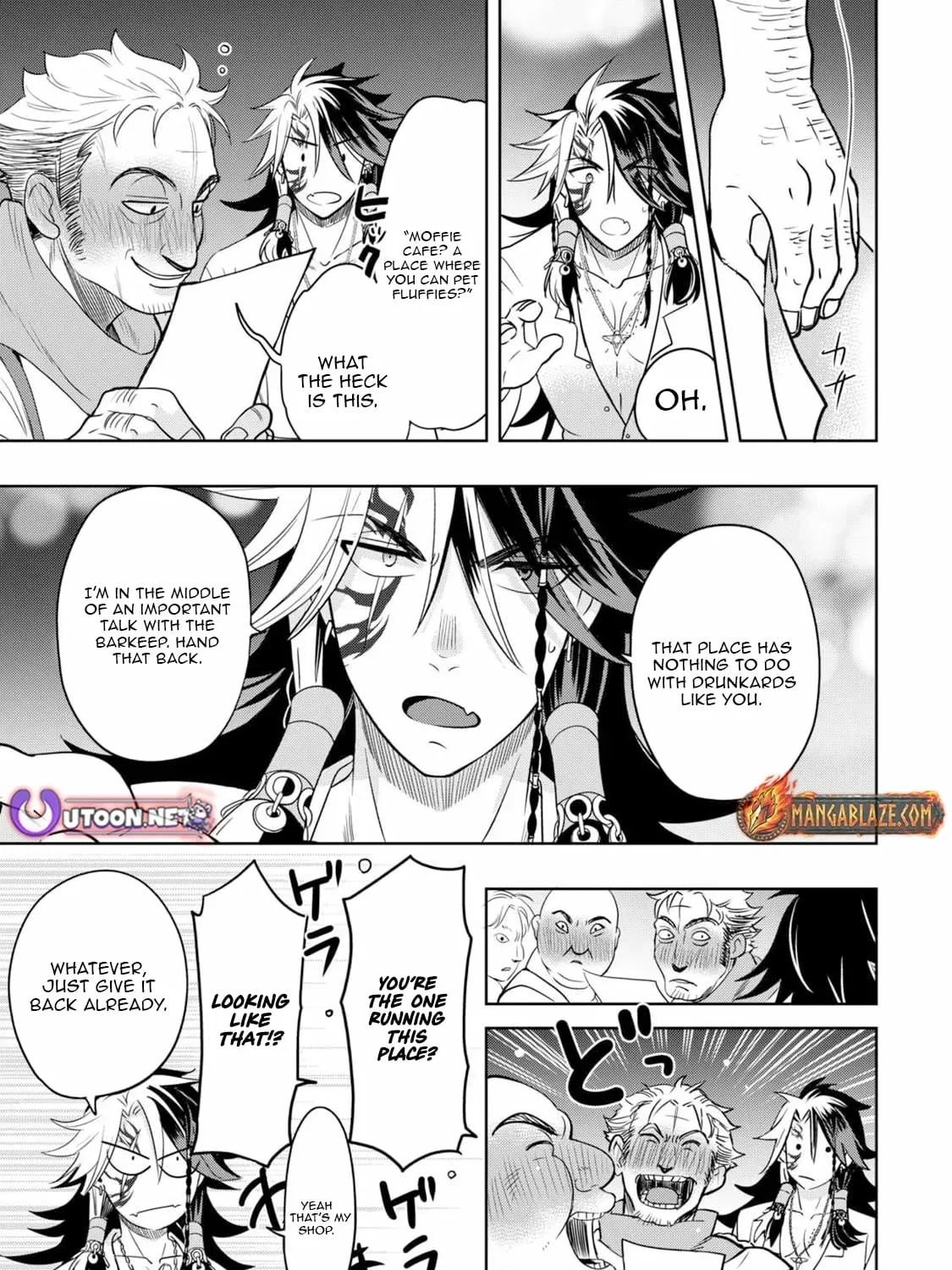 Sono Mofu Café Tenshu, Moto Saikyō Kaizoku. Chapter 4 - page 38