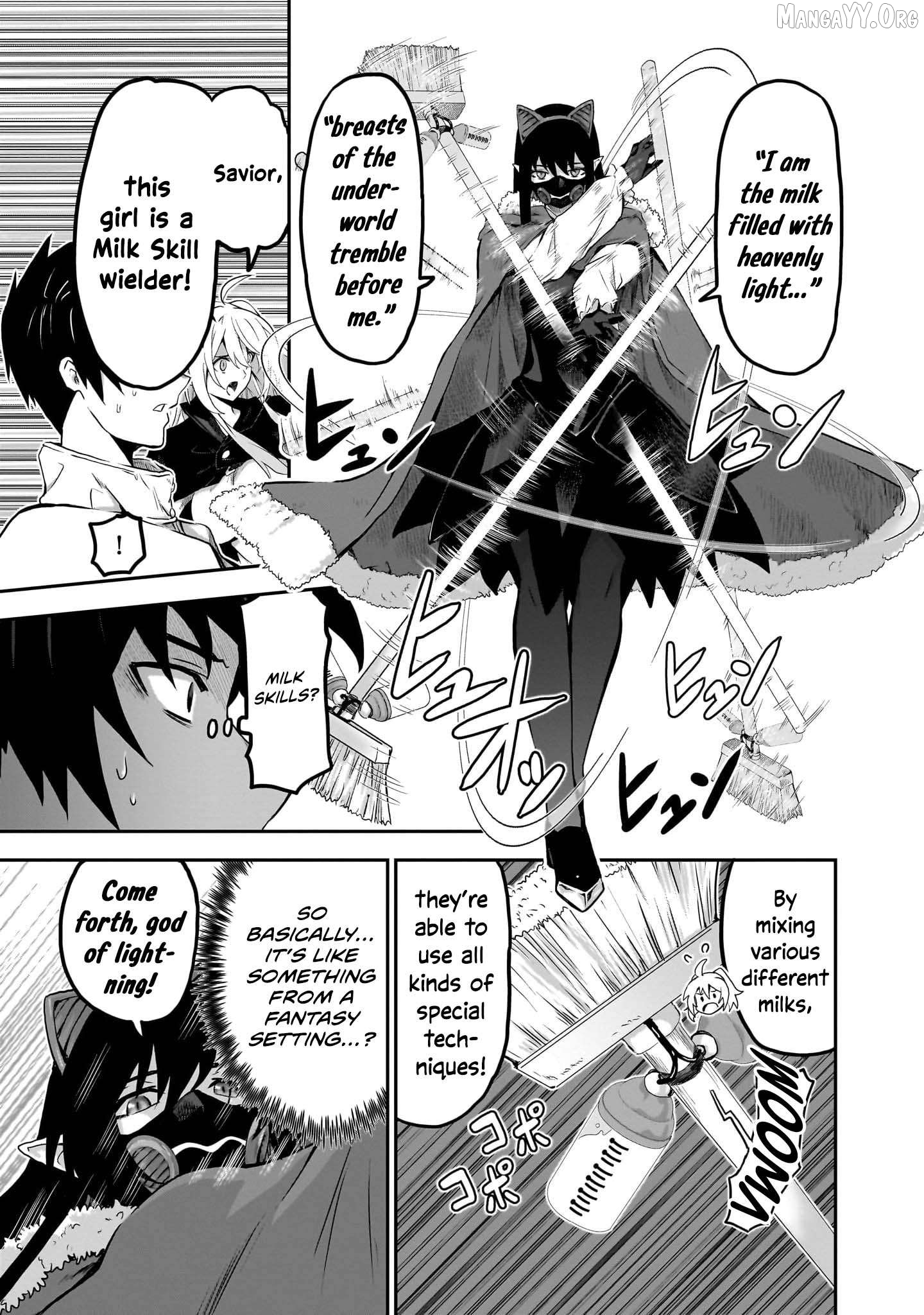 Milk-shibori Hunter no Isekai Sakunyuuki ~Nouka no Saenai Otoko ga Arayuru Shuzoku no Chiku-B o Moteasobi-toriko ni Suru~ Chapter 6 - page 8
