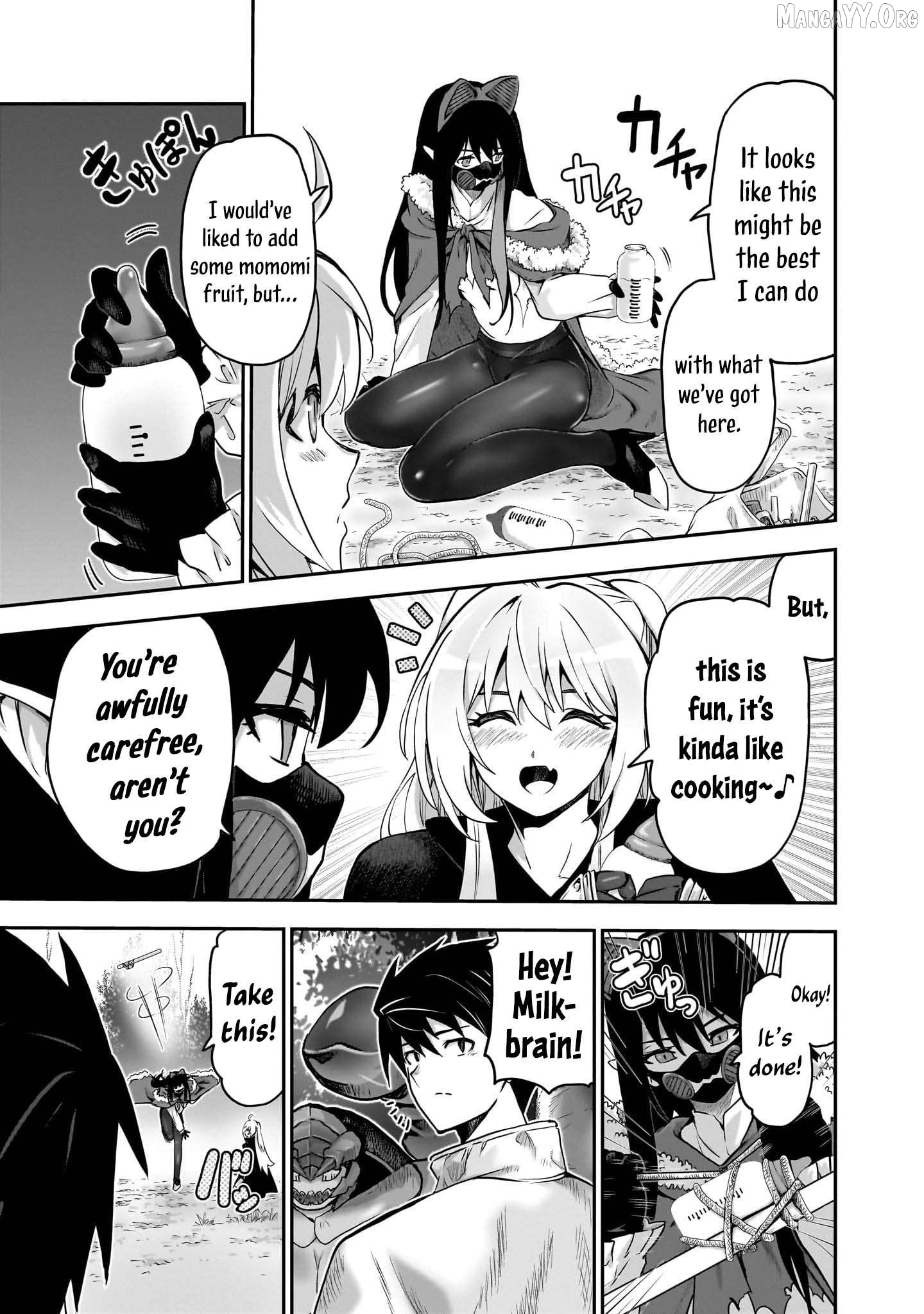 Milk-shibori Hunter no Isekai Sakunyuuki ~Nouka no Saenai Otoko ga Arayuru Shuzoku no Chiku-B o Moteasobi-toriko ni Suru~ Chapter 7 - page 31