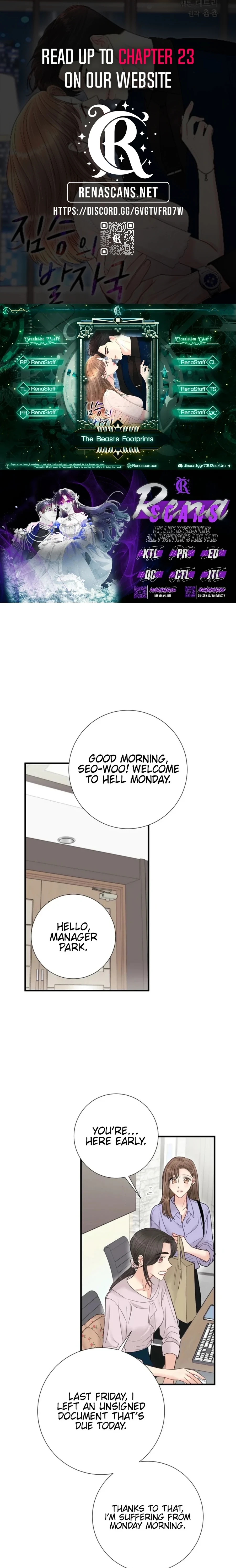 The Beast's Footprints Chapter 18 - page 1