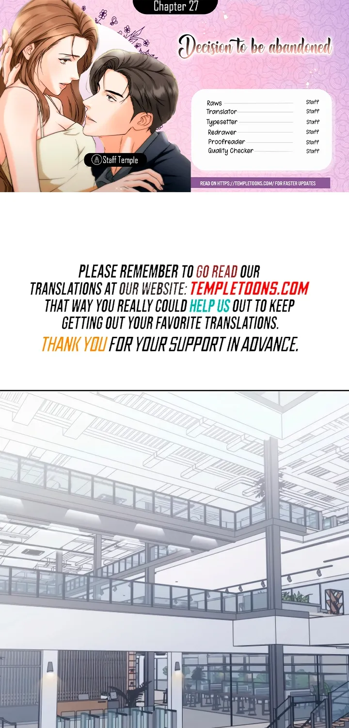 Decision To Be Abandoned Chapter 27 - page 1