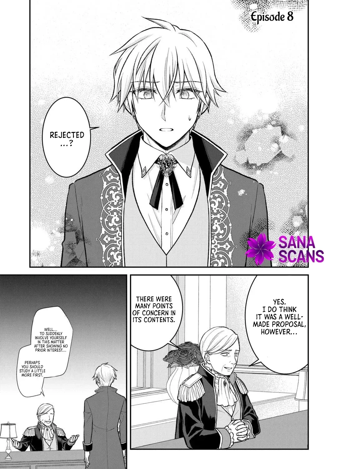 Reincarnated as the Prince’s Fiancée?! And Now Queen Training Begins! Chapter 8 - page 1